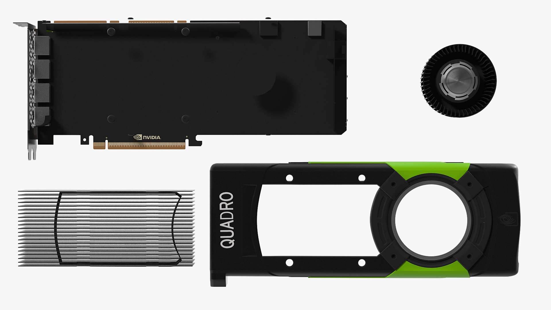 Nvidia Quadro GV100 3D model