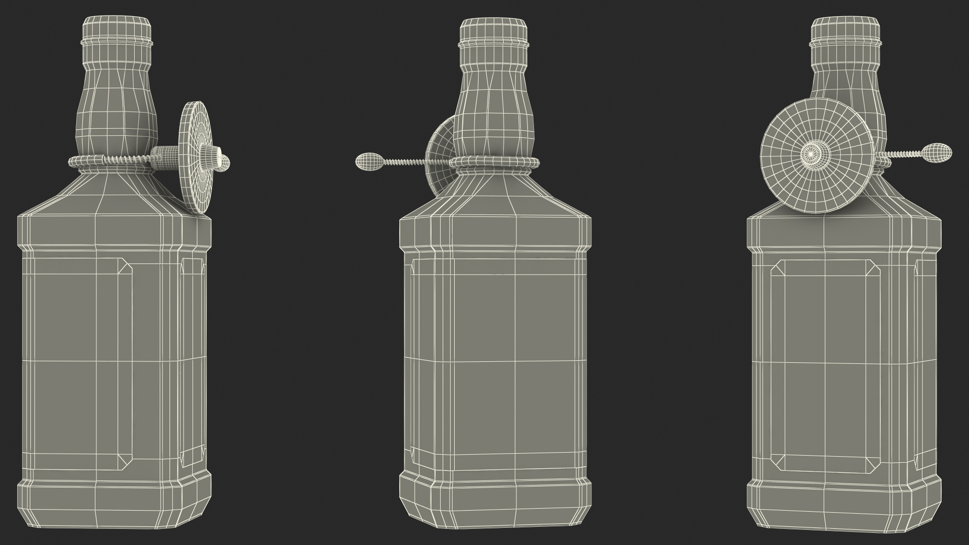 Jack Daniels Bottle with Anti Theft Tag 3D model