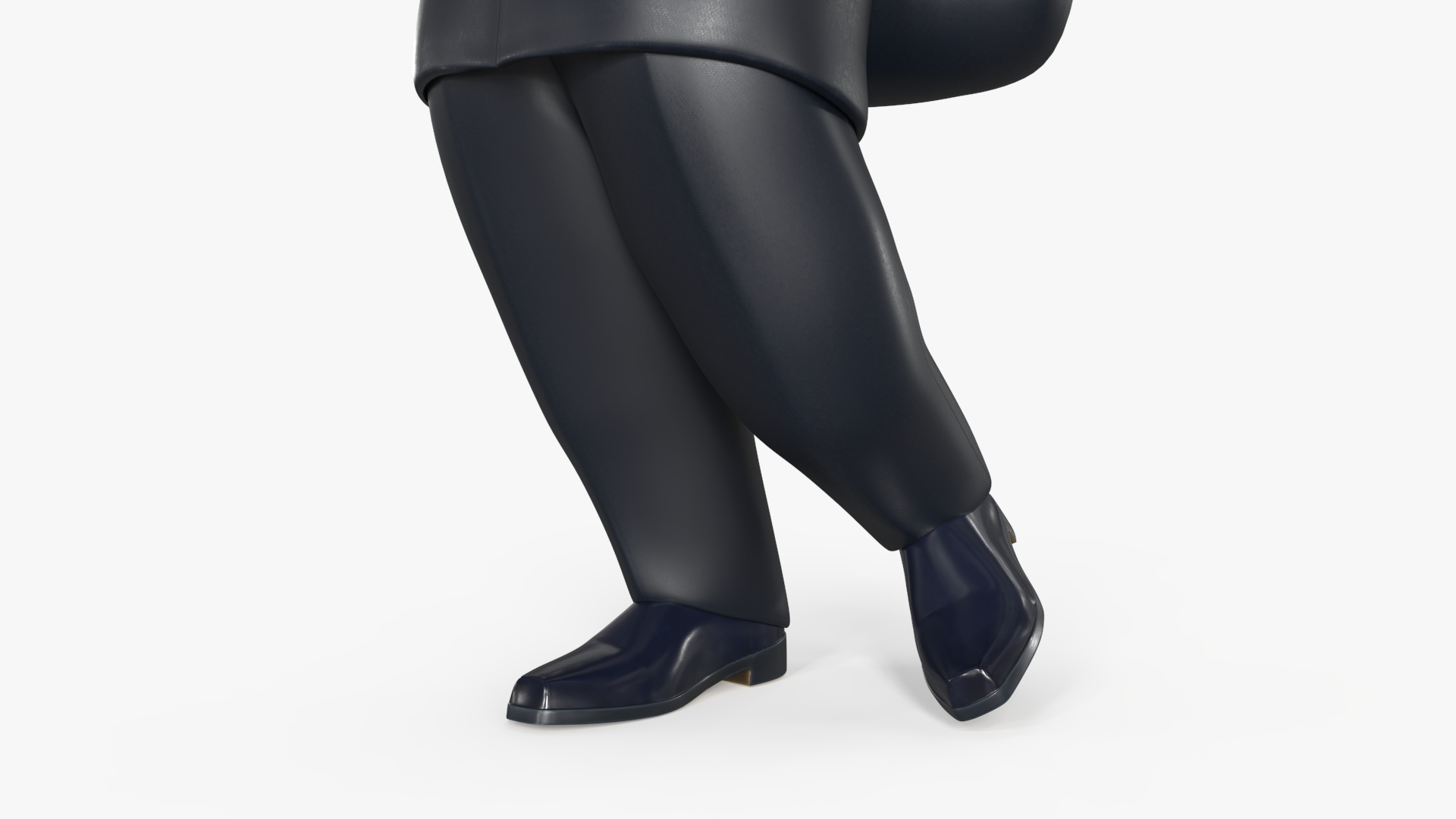 Mr Monopoly Moustache Twirl Pose 3D
