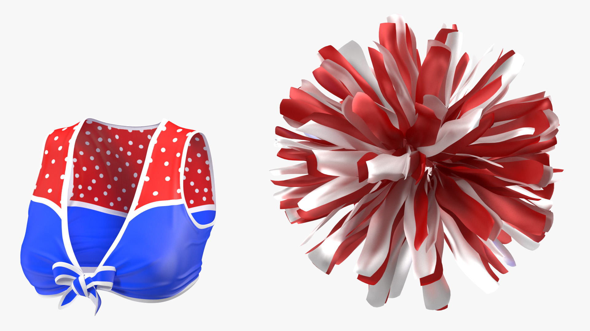 Cheerleader Outfit Set 3D