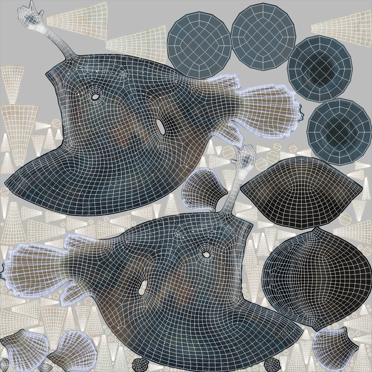 3D Anglerfish Rigged for Cinema 4D