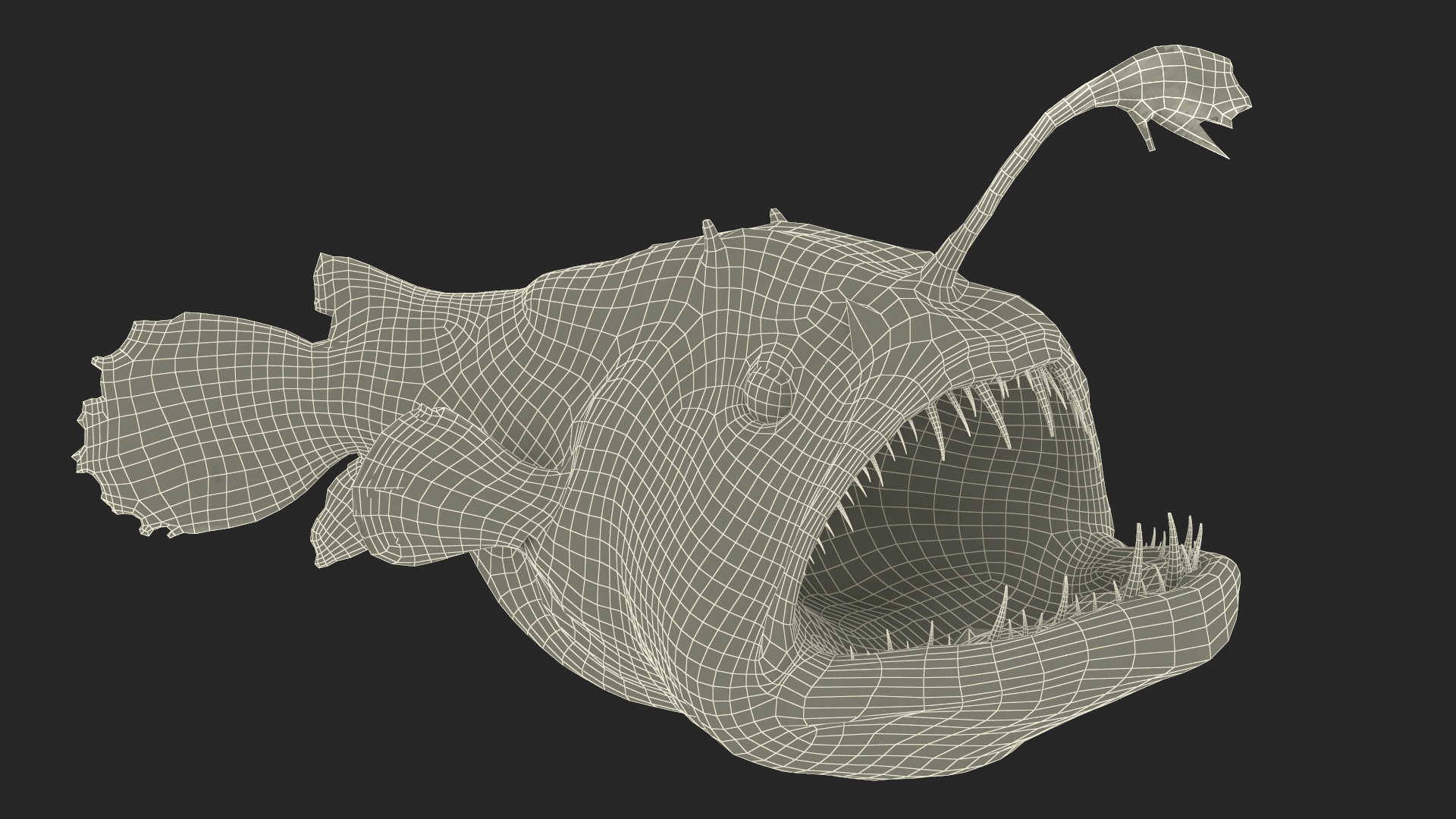3D Anglerfish Rigged for Cinema 4D