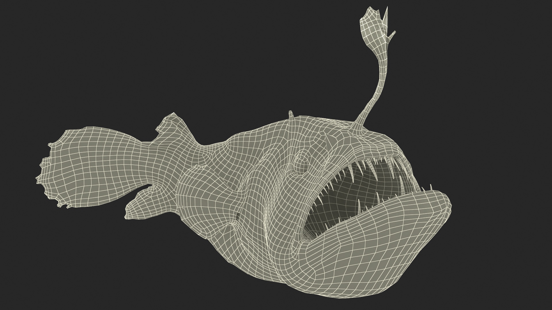 3D Anglerfish Rigged for Cinema 4D