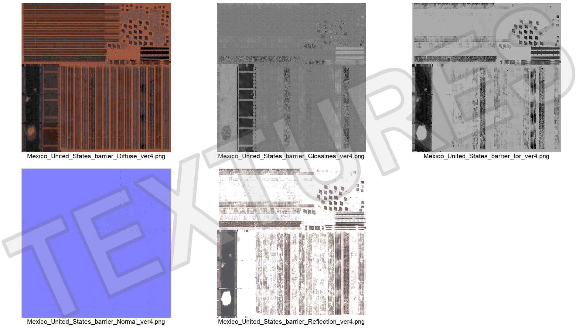 Metal Border Wall 3D