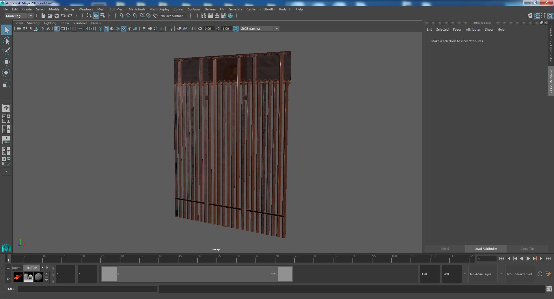 Metal Border Wall 3D