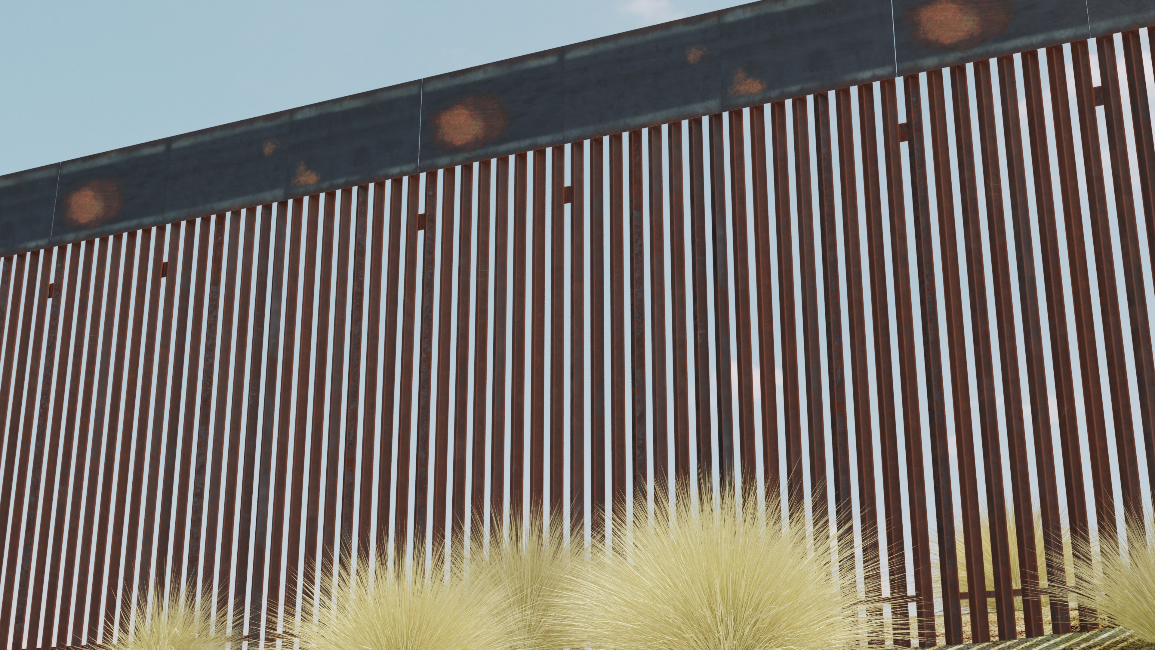 Metal Border Wall 3D