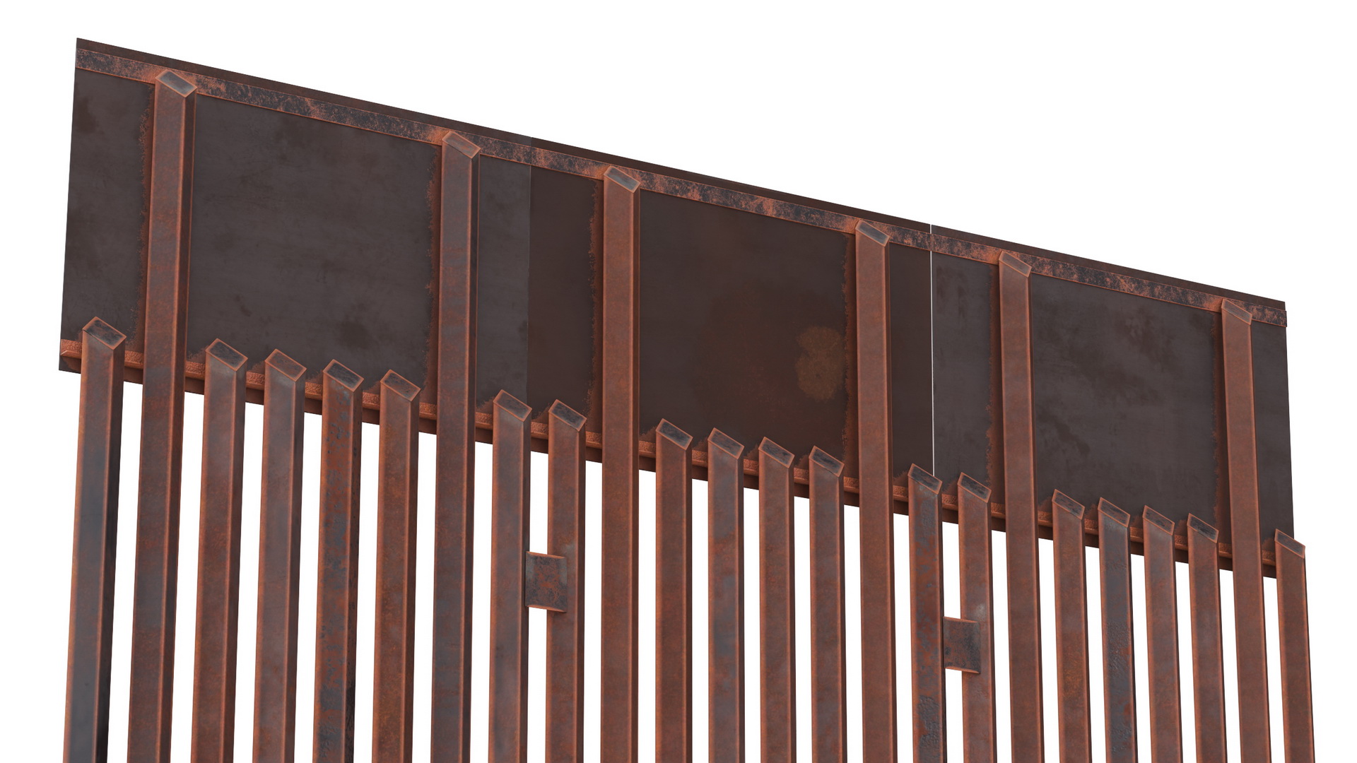 Metal Border Wall 3D