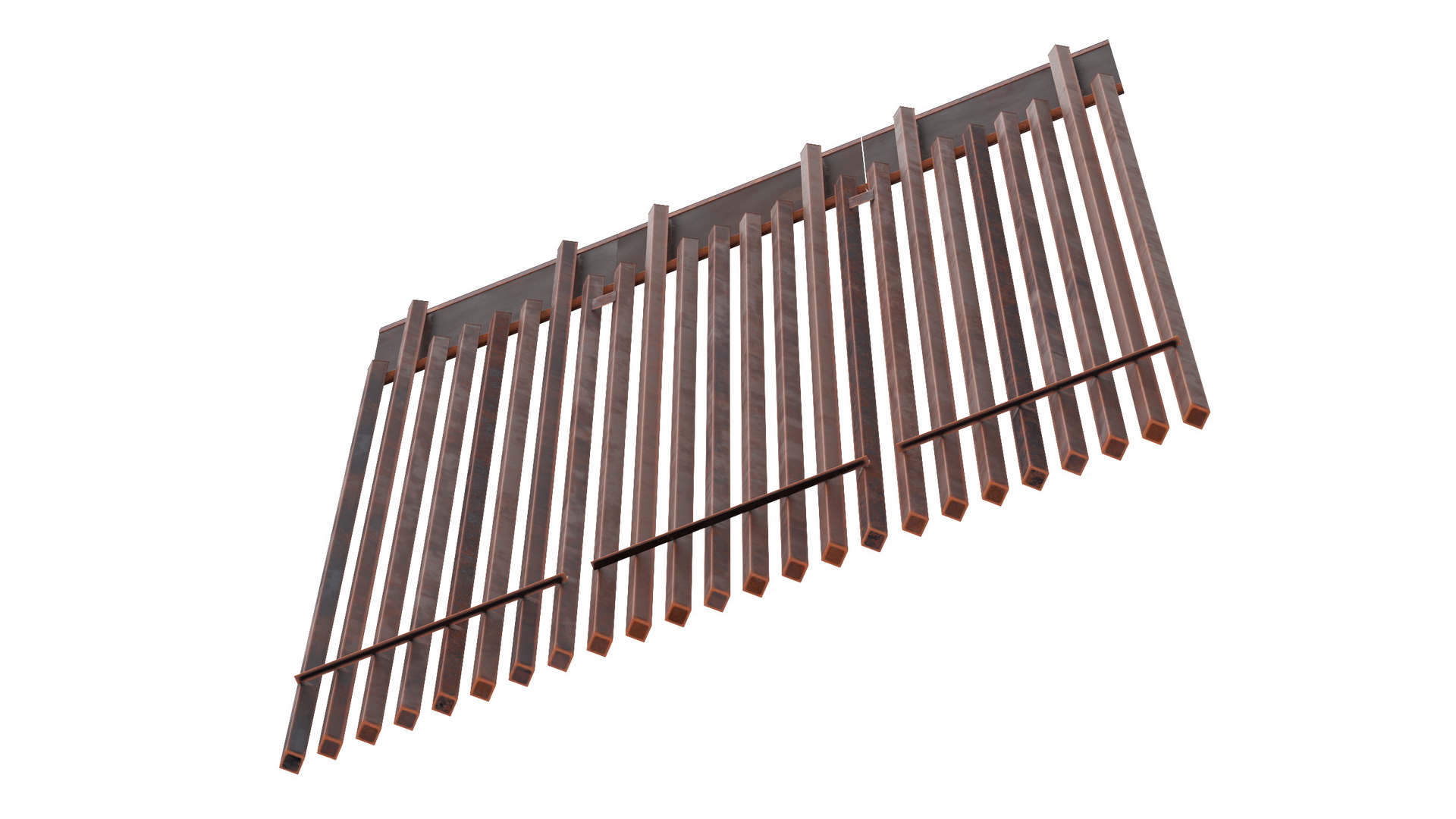 Metal Border Wall 3D