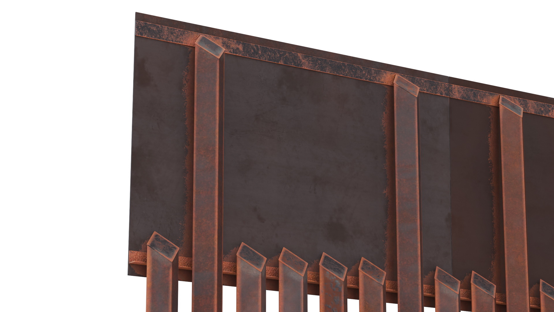 Metal Border Wall 3D