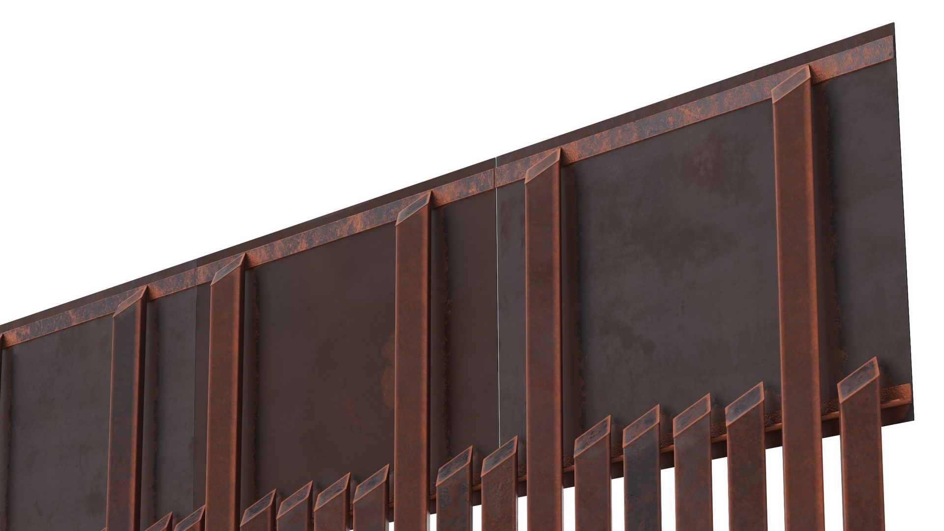 Metal Border Wall 3D