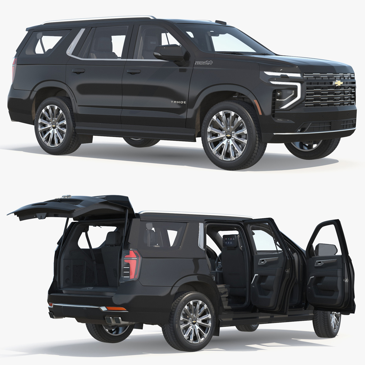 Chevrolet Tahoe 2025 Luxury Family SUV Vehicle 3D model preview