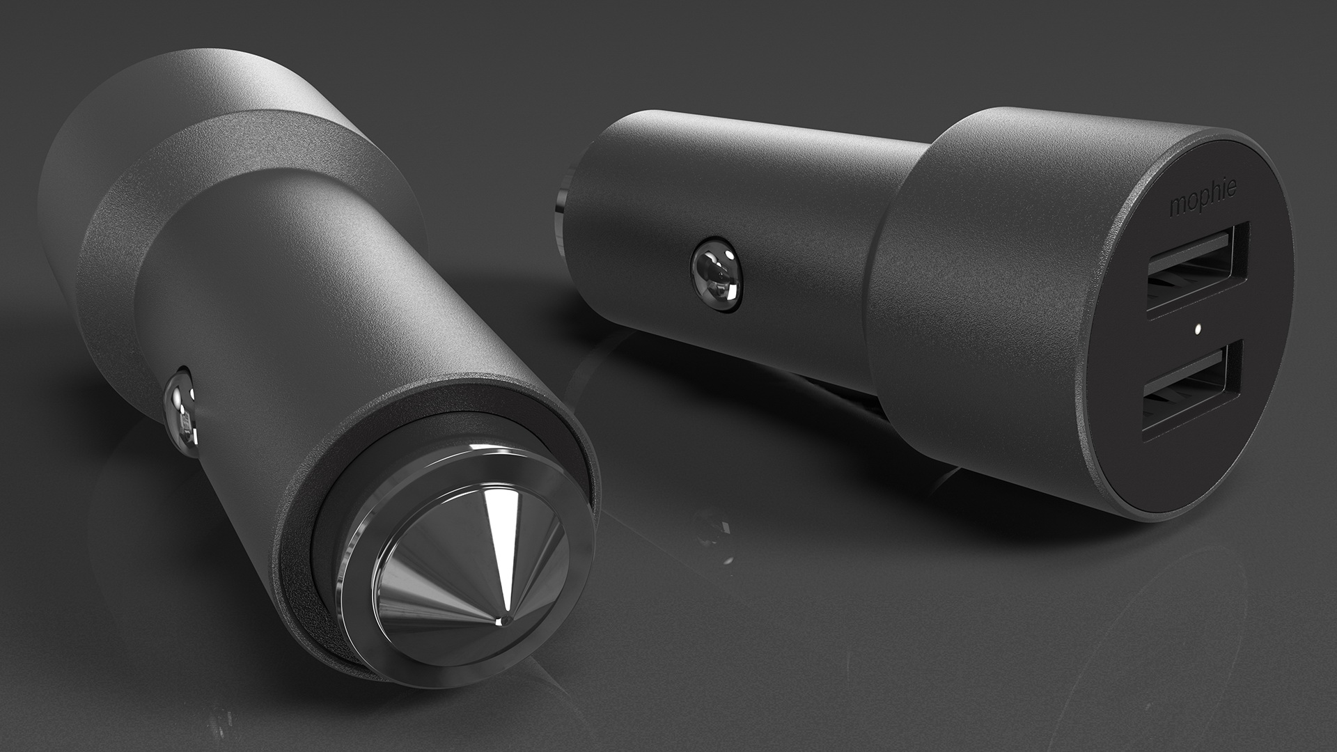 mophie Dual USB Type A Car Charger 3D model