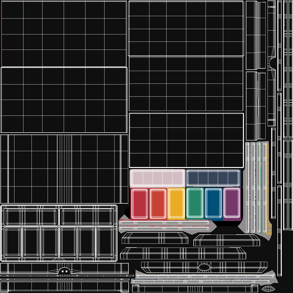 Makeup Eyeshadow Palette 3D model