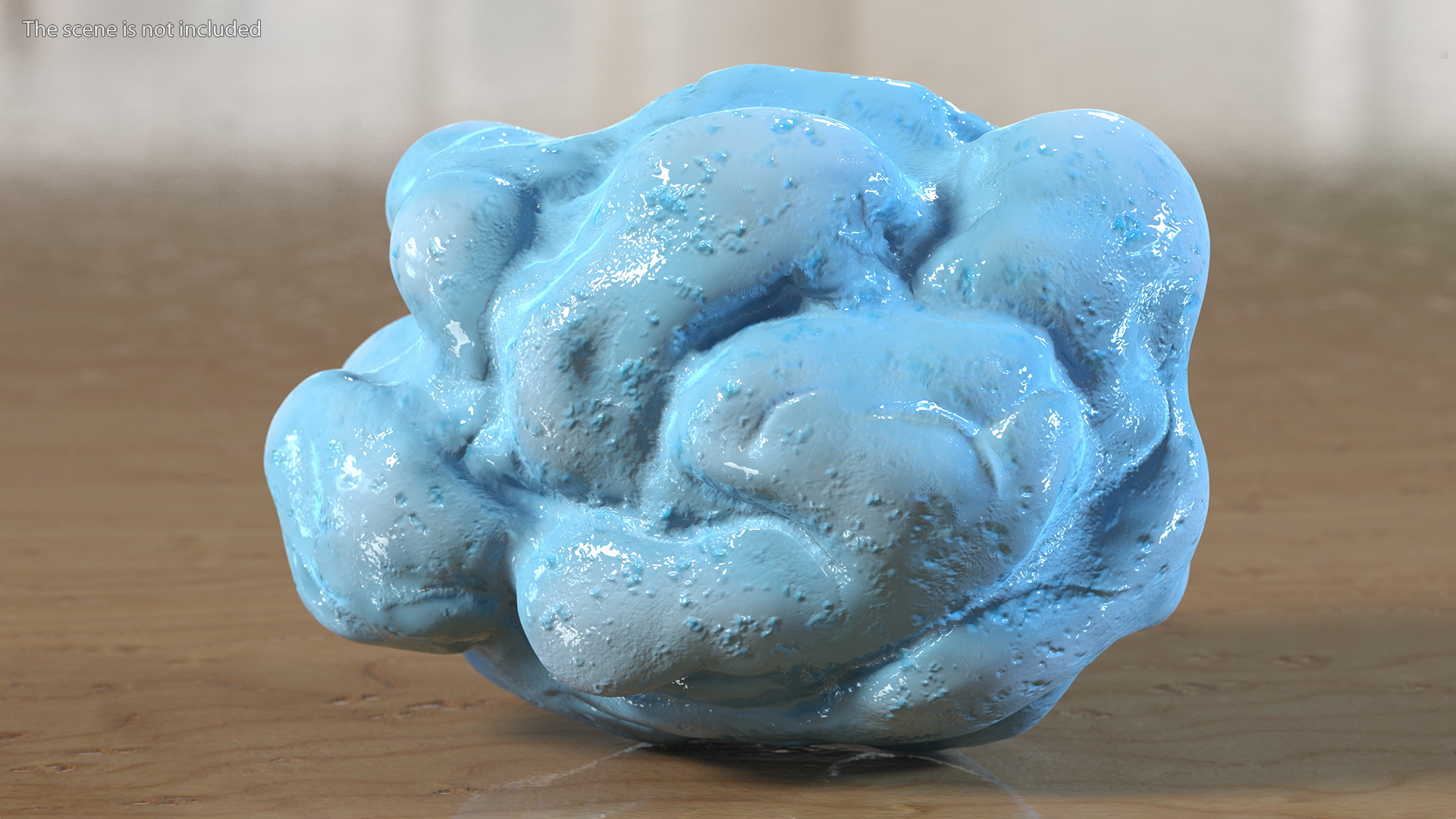 3D model Blue Chewed Gum