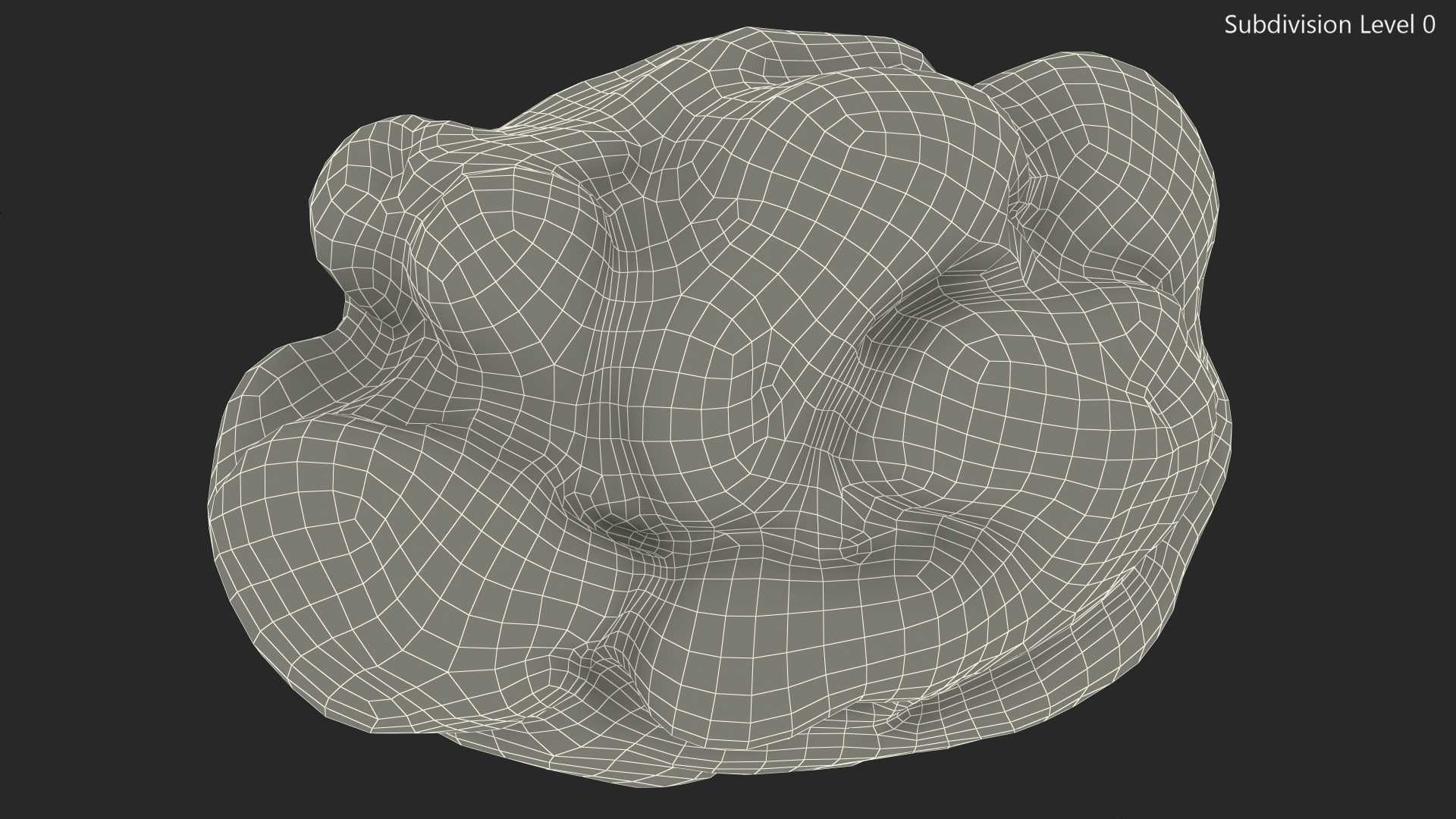 3D model Blue Chewed Gum
