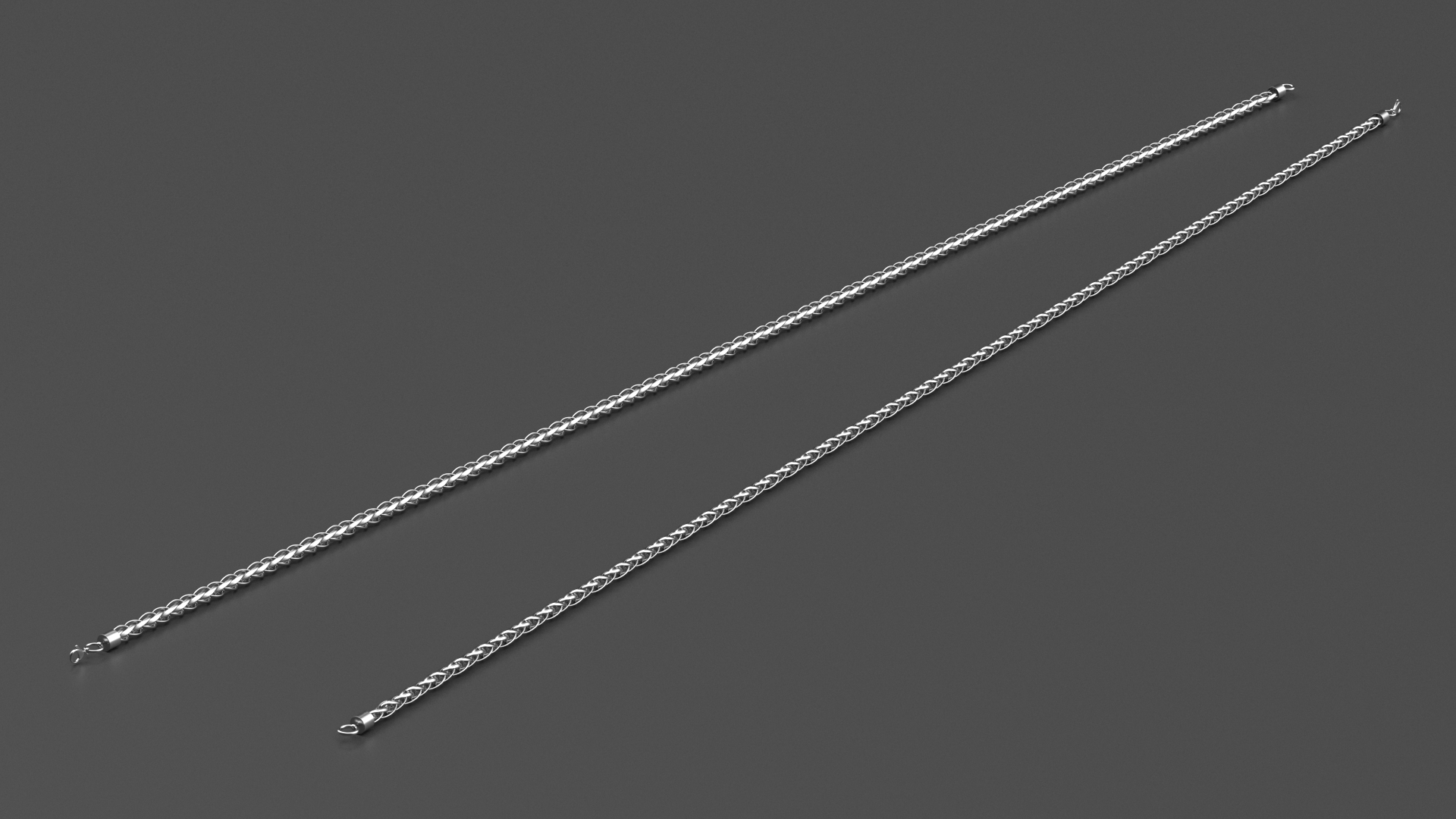 3D Palma Jewelry Silver Chain