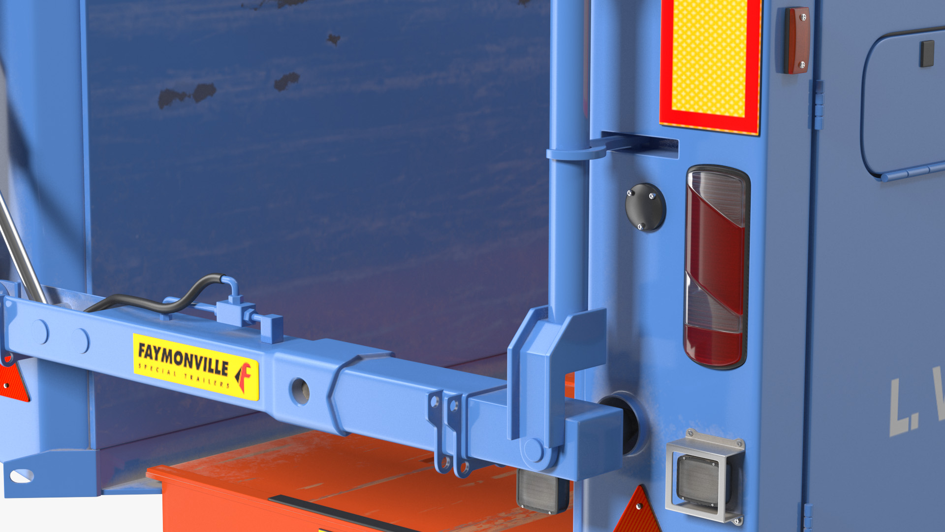 3D model Faymonville Prefamax ILO 3 Innenlader Semi Trailer