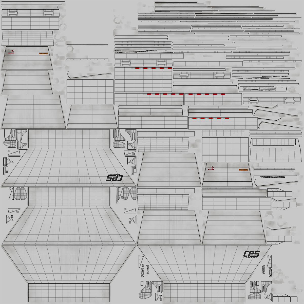 3D Manac Belly Dump Trailer Rigged