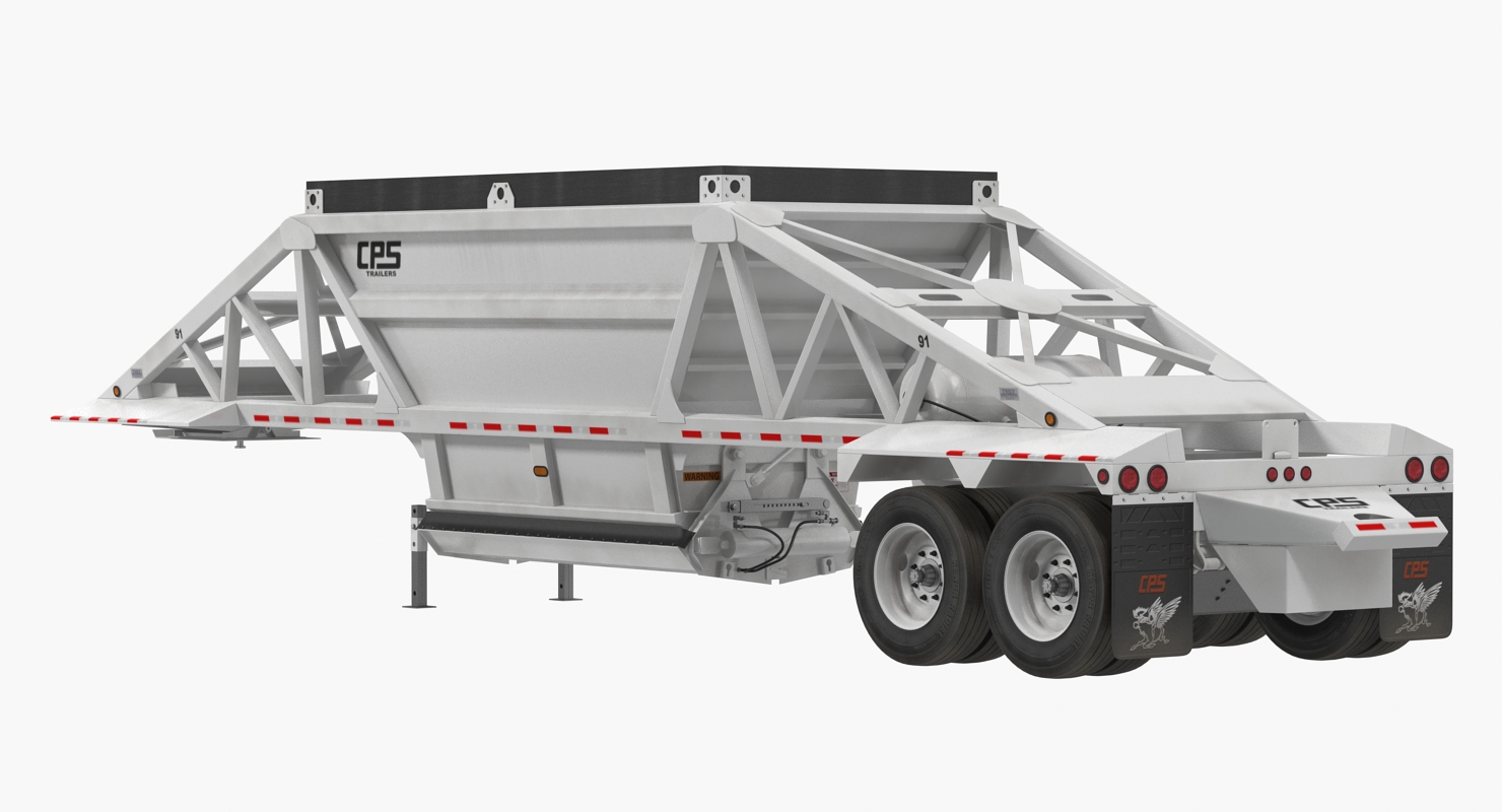 3D Manac Belly Dump Trailer Rigged