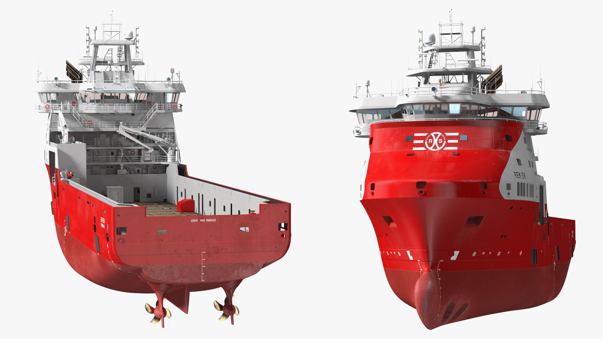 3D model REM EIR Offshore Supply Vessel