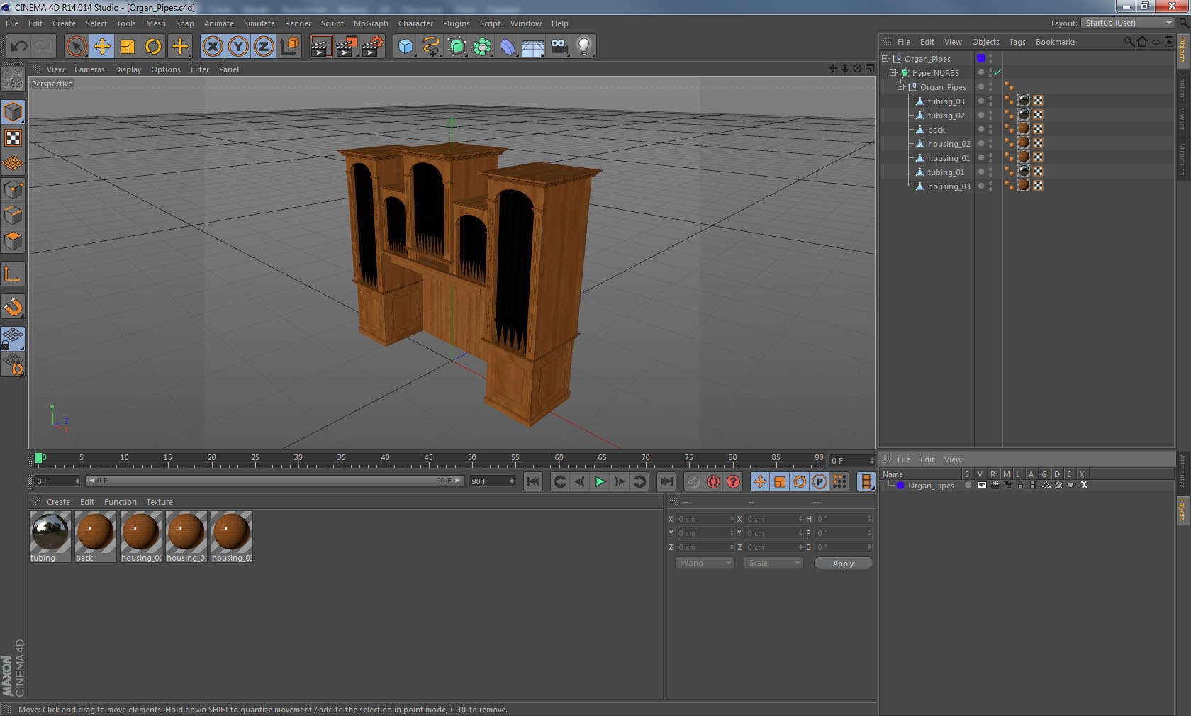 3D Organ Pipes