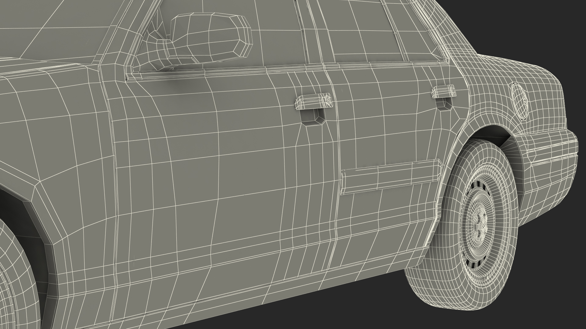 3D Ford Crown Victoria Police Car NYPD Simple Interior