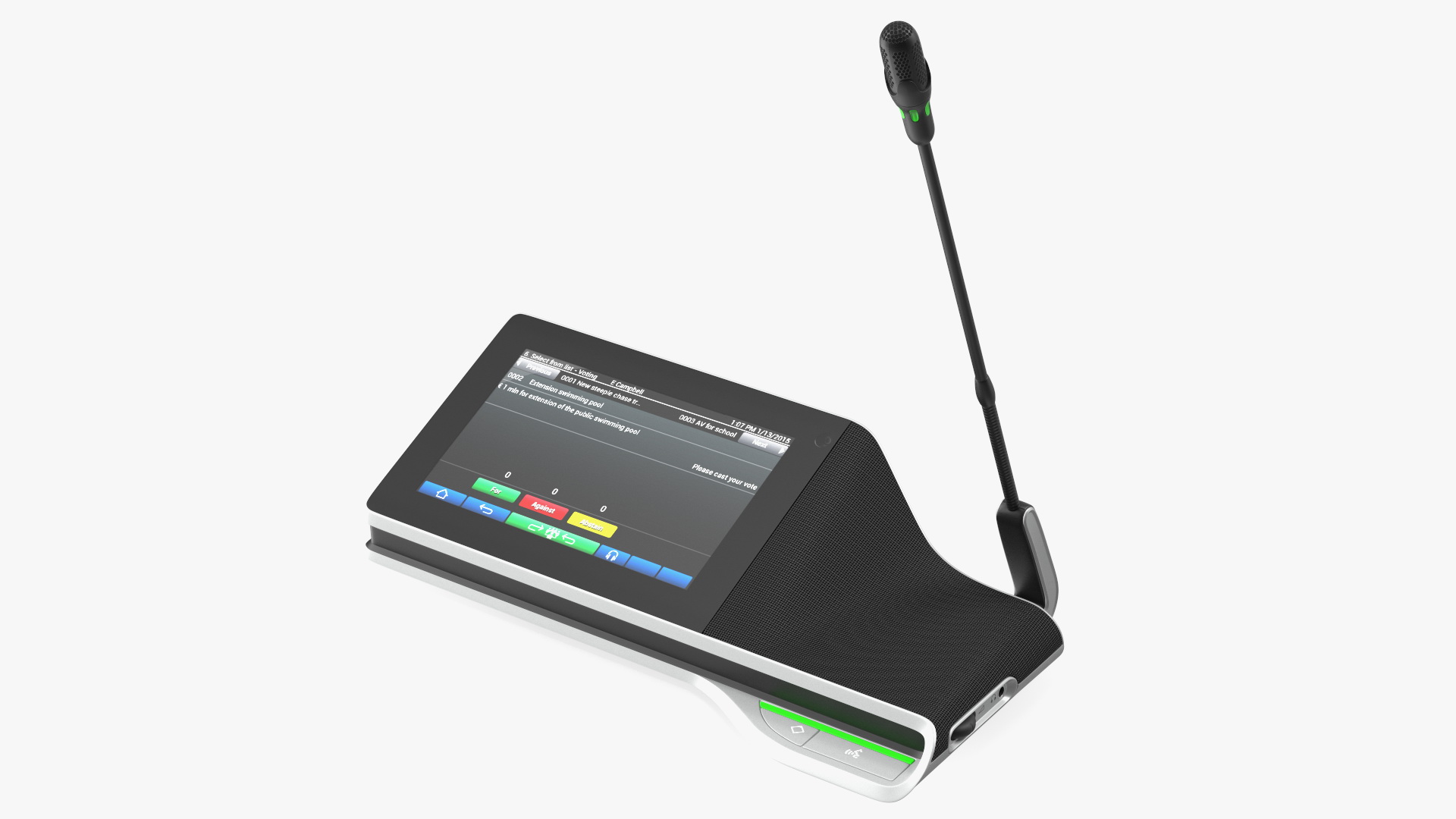 Conference Multimedia Device with Stem Microphone 3D model