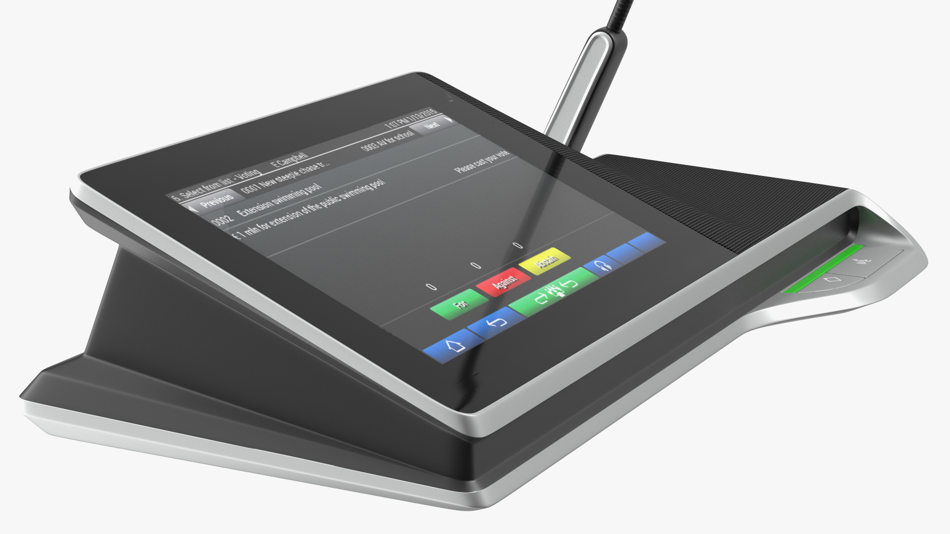 Conference Multimedia Device with Stem Microphone 3D model