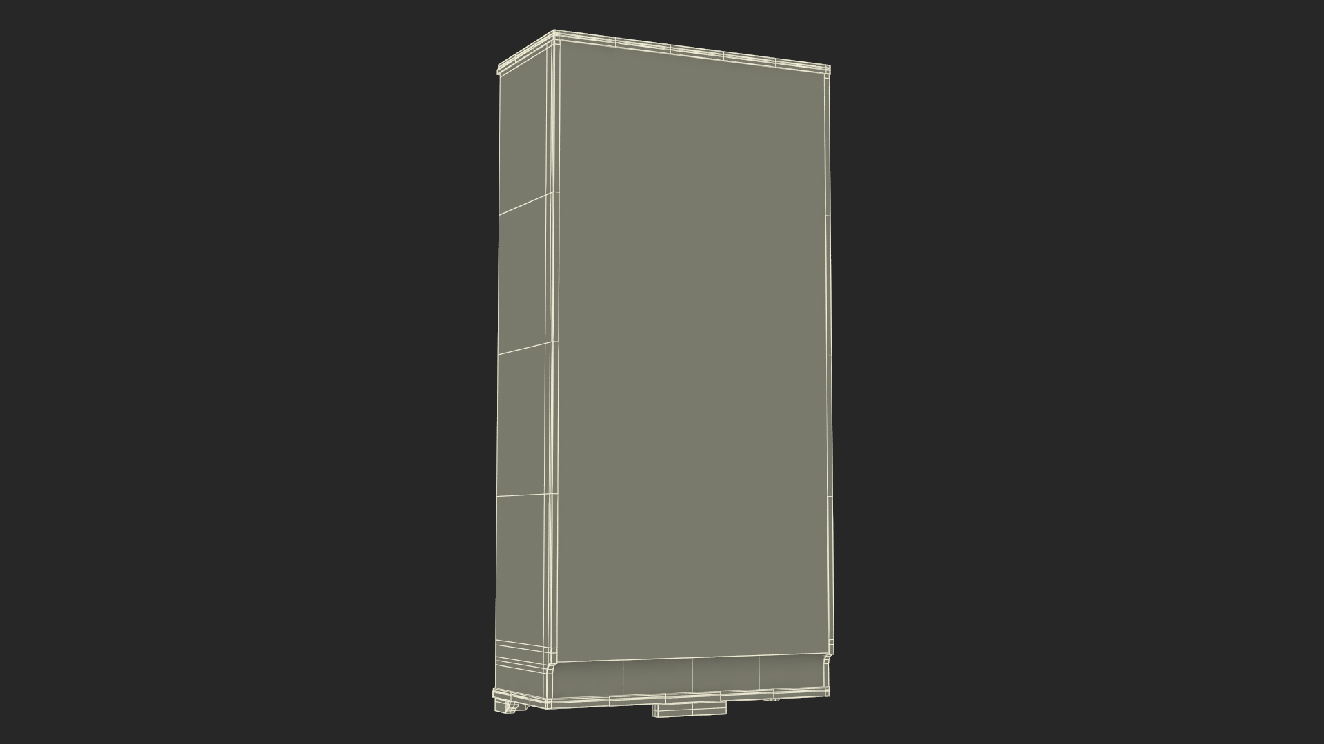 3D White Shoe Cabinet Ikea model