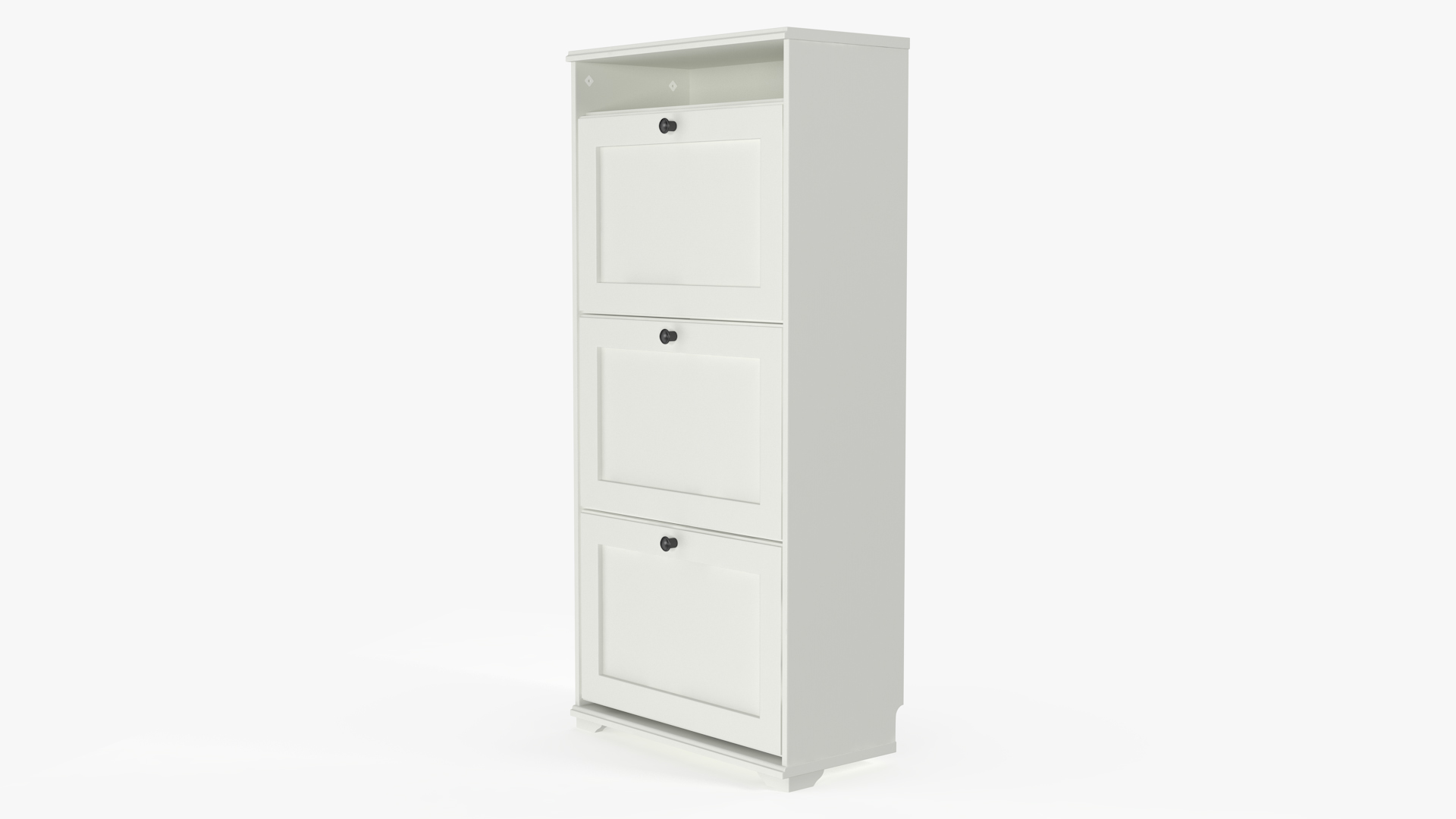 3D White Shoe Cabinet Ikea model