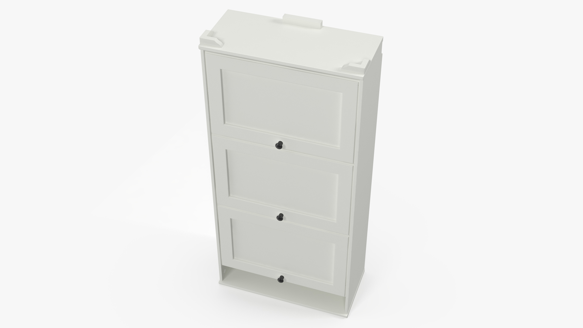 3D White Shoe Cabinet Ikea model