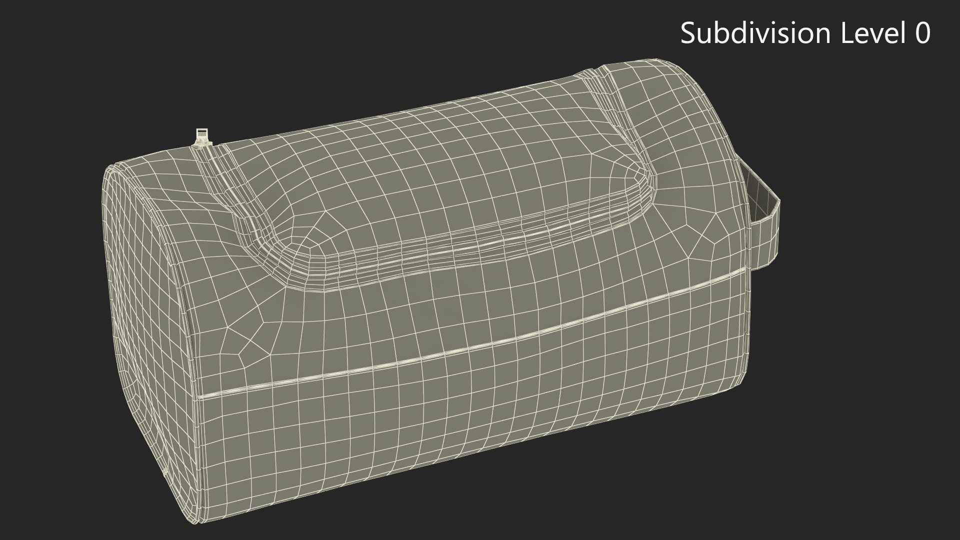 3D model Sport Shoe Bag Black
