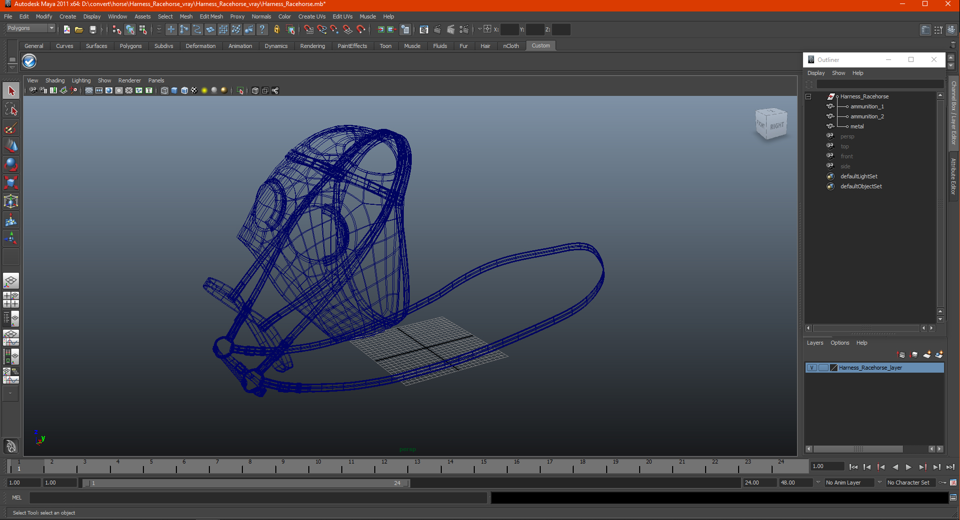 Harness Racehorse 3D