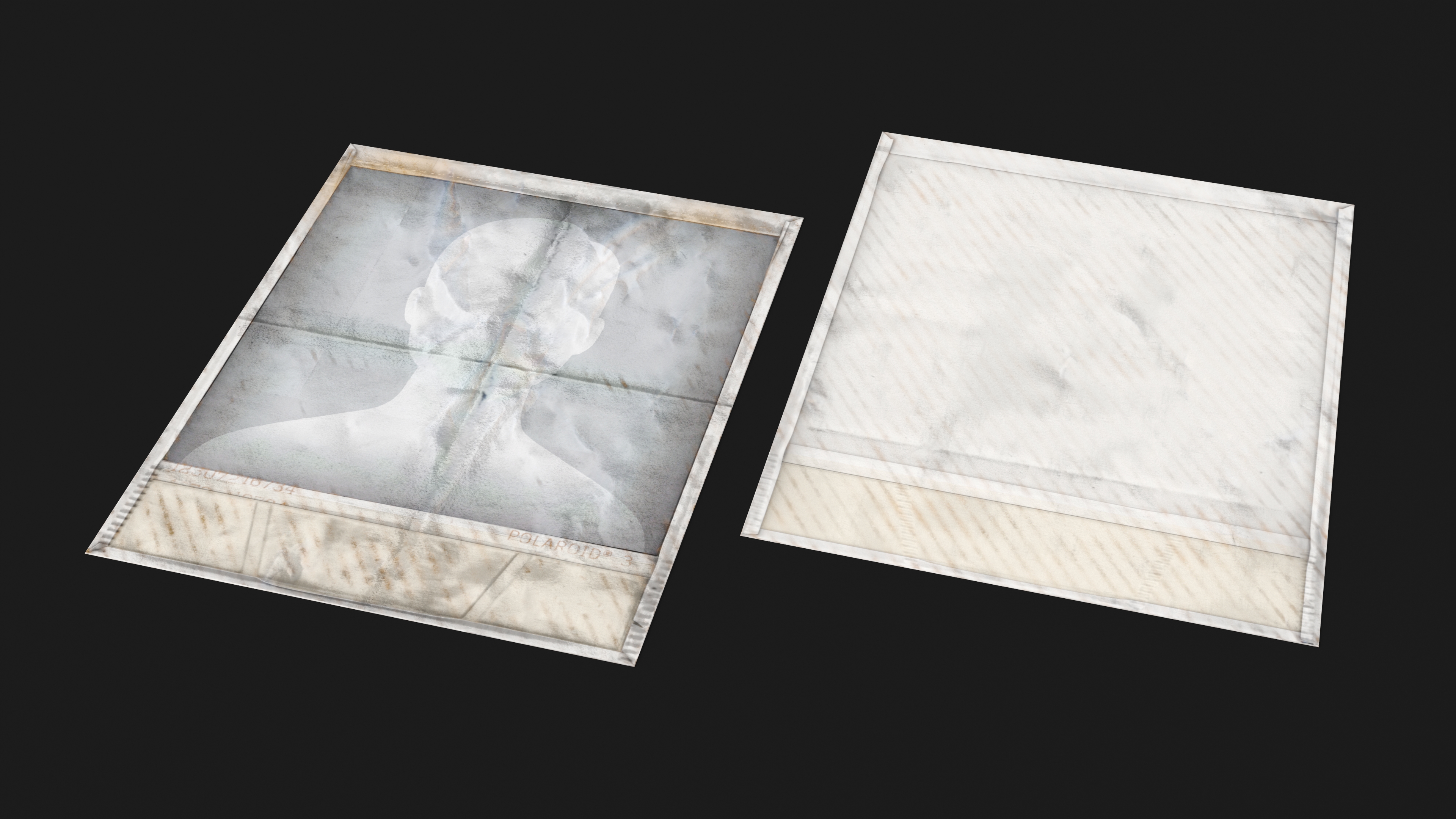 Vintage Old Polaroid Photo Frame 3D