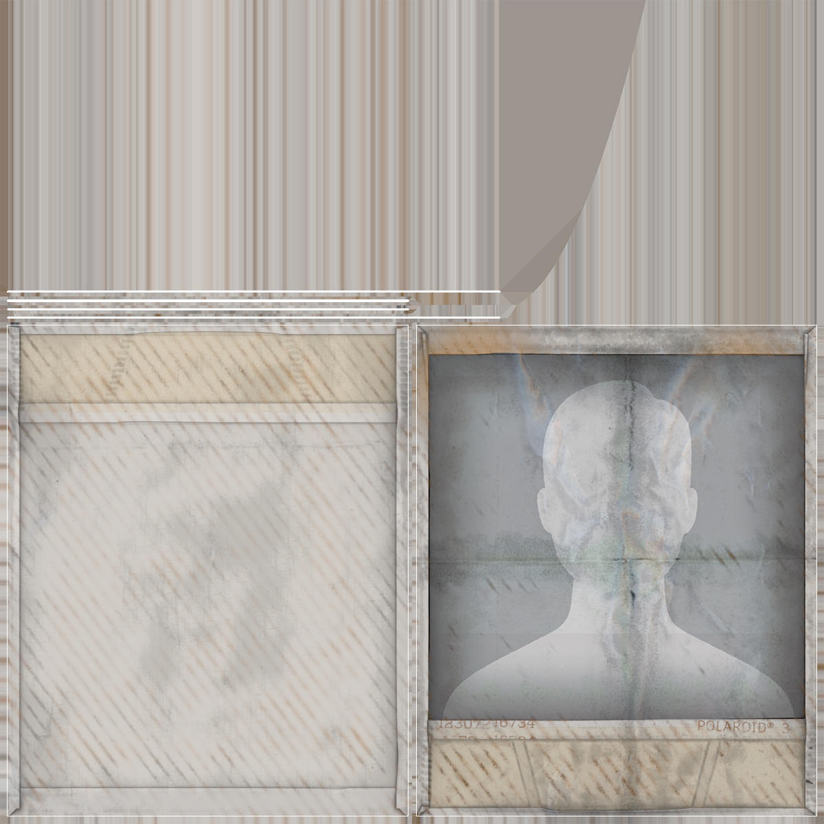 Vintage Old Polaroid Photo Frame 3D