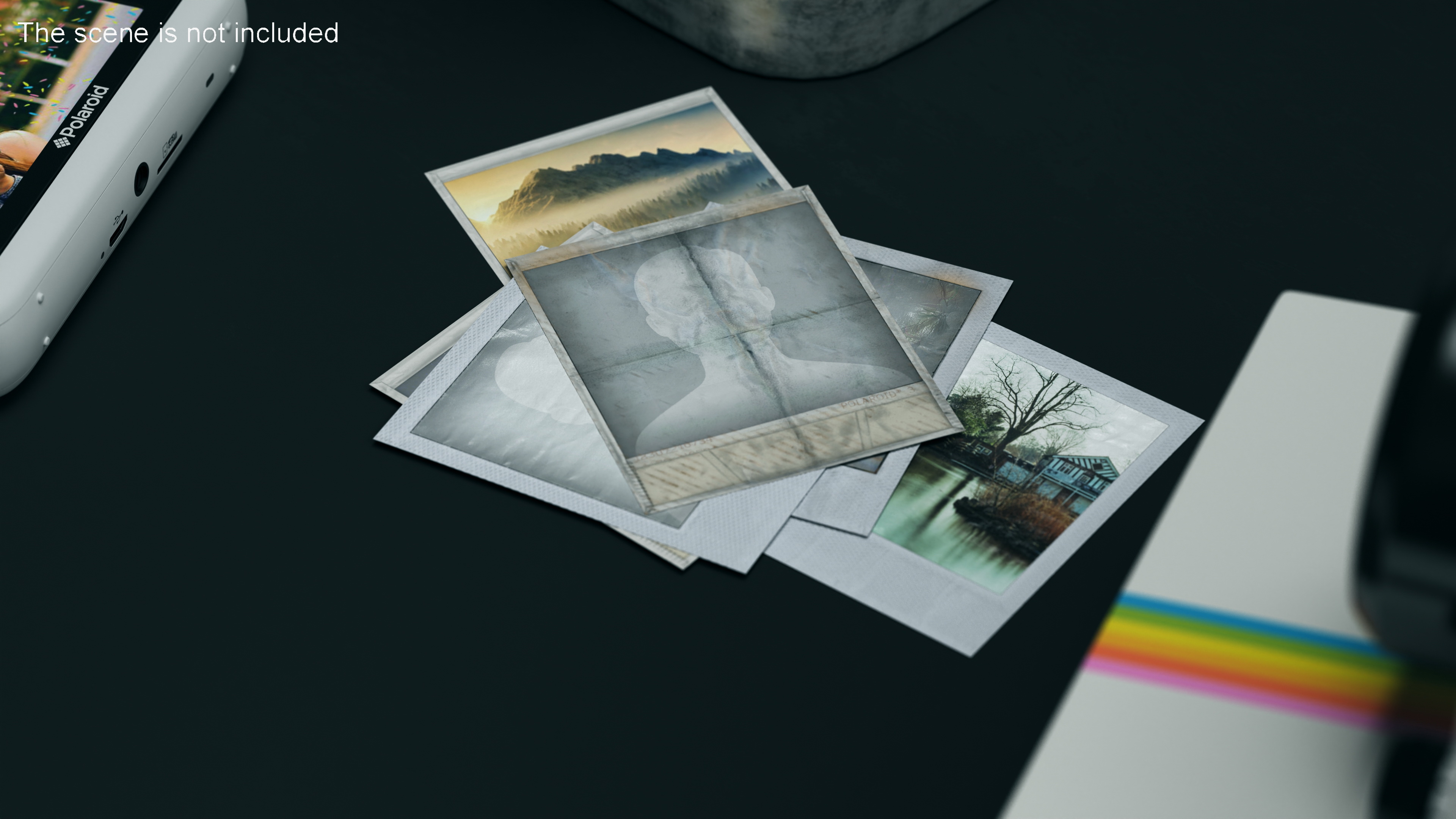Vintage Old Polaroid Photo Frame 3D