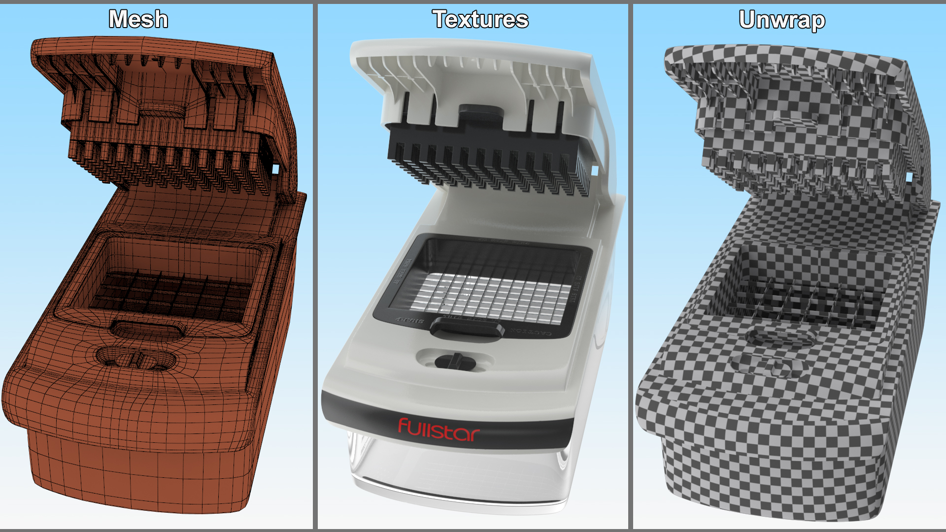 3D Vegetable Chopper Fullstar with Small Dice Blade model