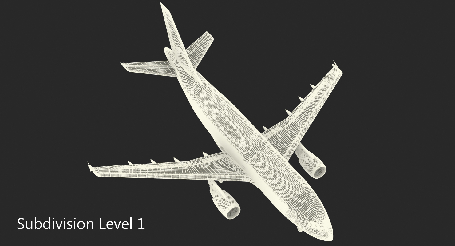 Cargo Aircraft Airbus A310 300F Generic 3D model