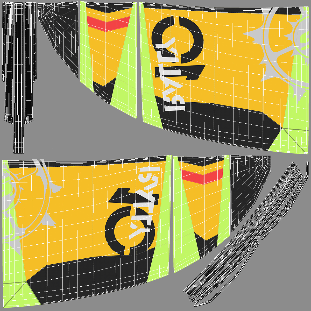 3D Slingshot Kiteboarding Set