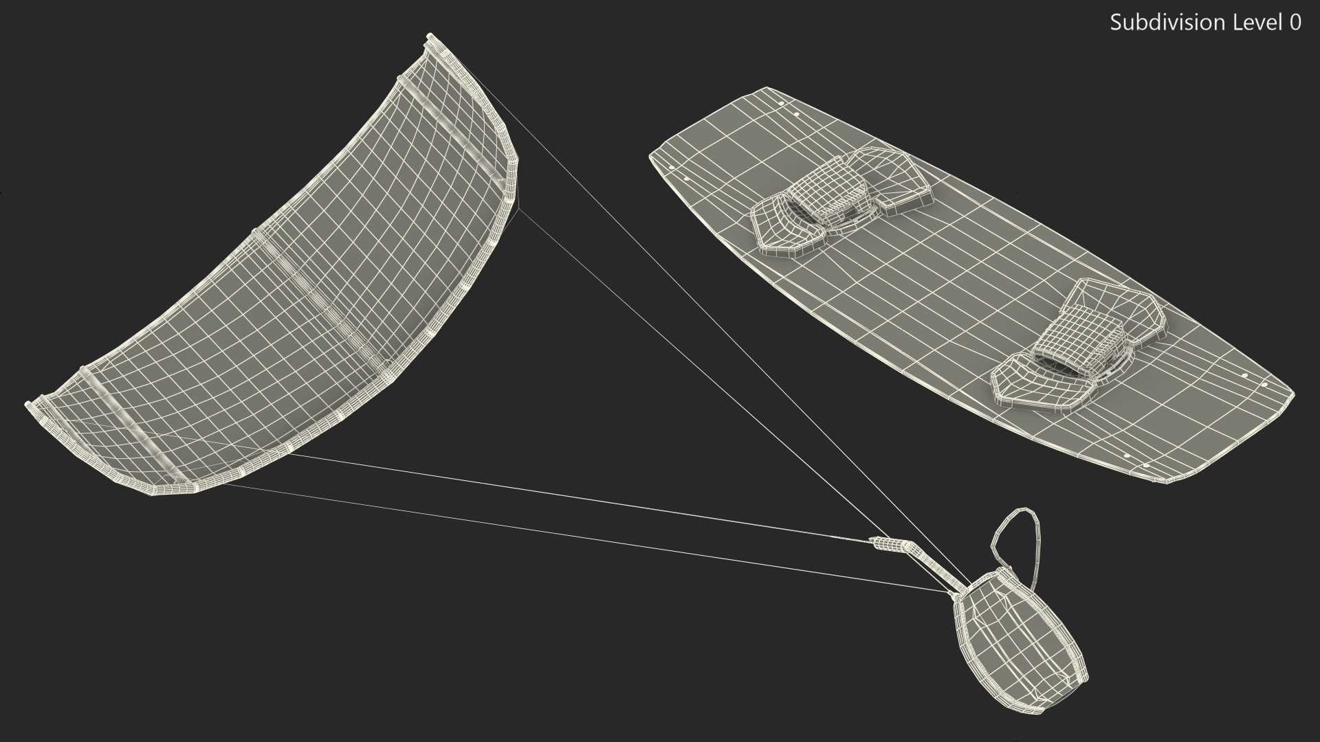 3D Slingshot Kiteboarding Set