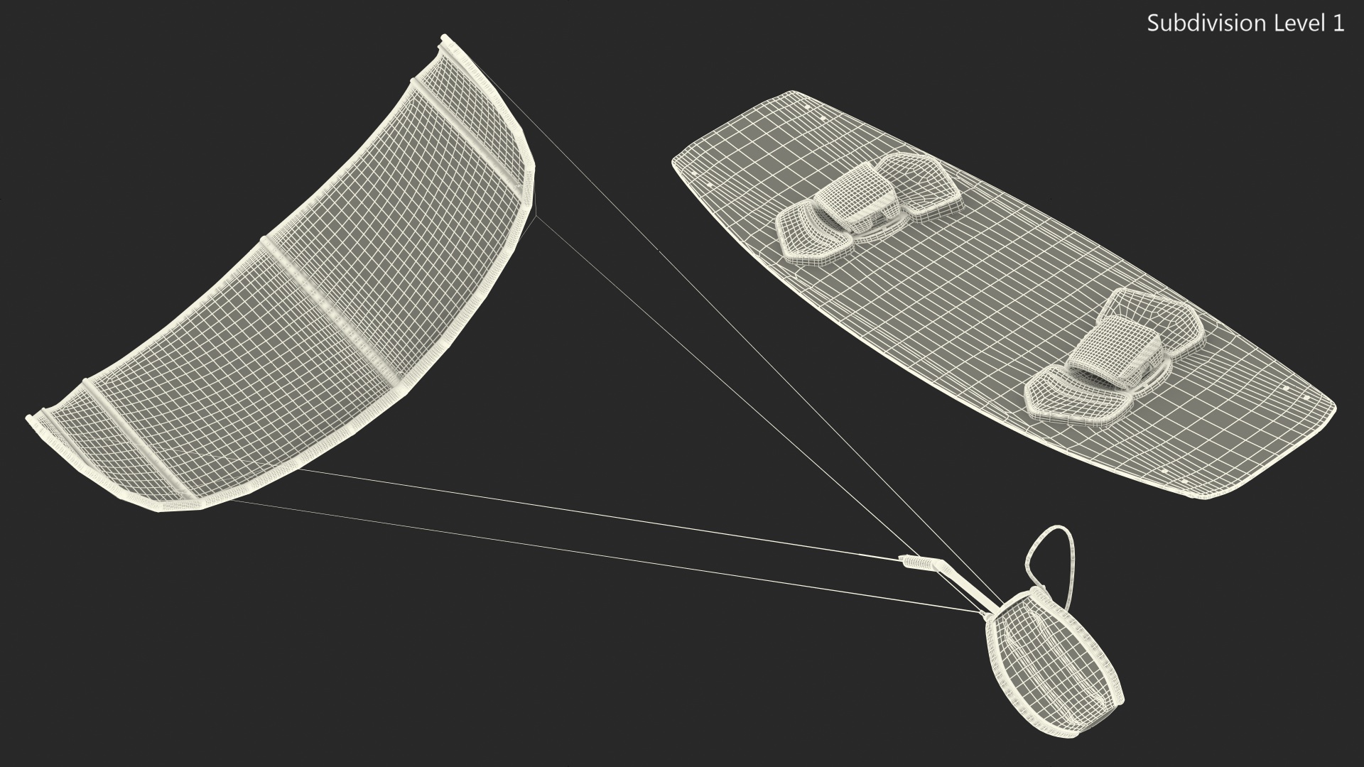 3D Slingshot Kiteboarding Set