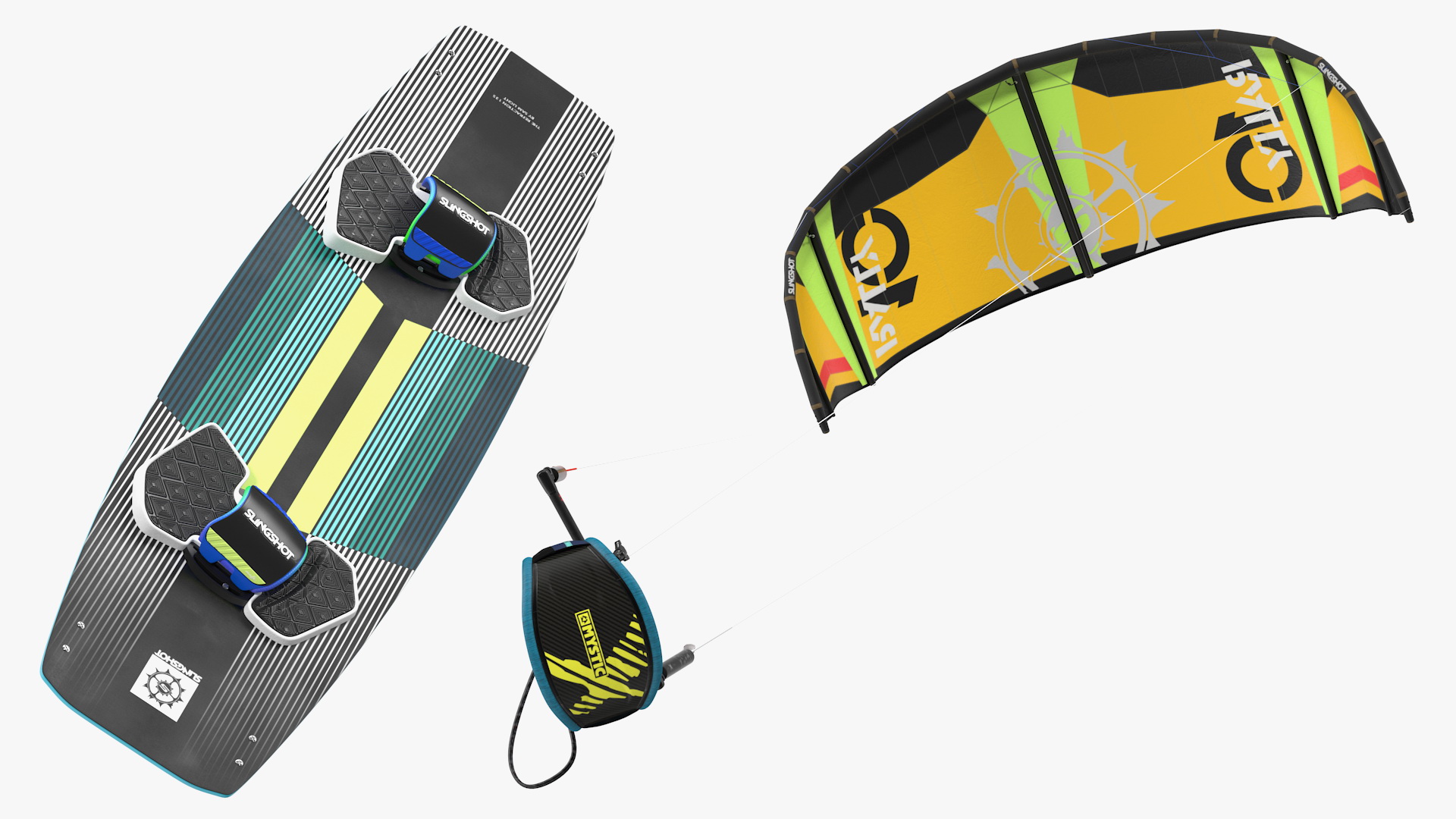 3D Slingshot Kiteboarding Set