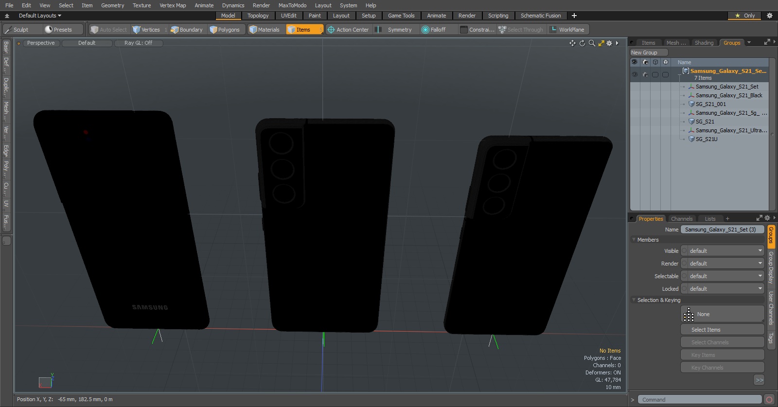 Samsung Galaxy S21 Set 3D