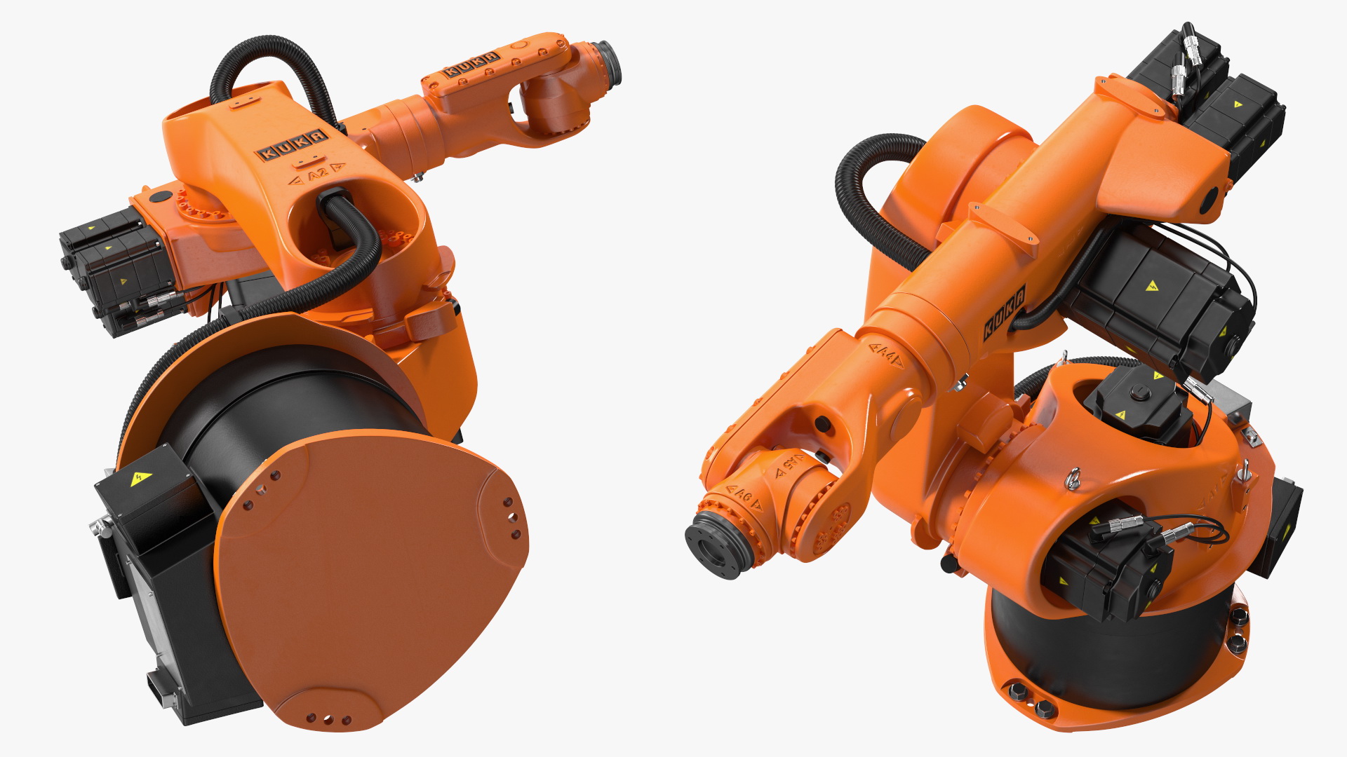 3D model KUKA KR 60-3 Industrial Robot Arm Rigged