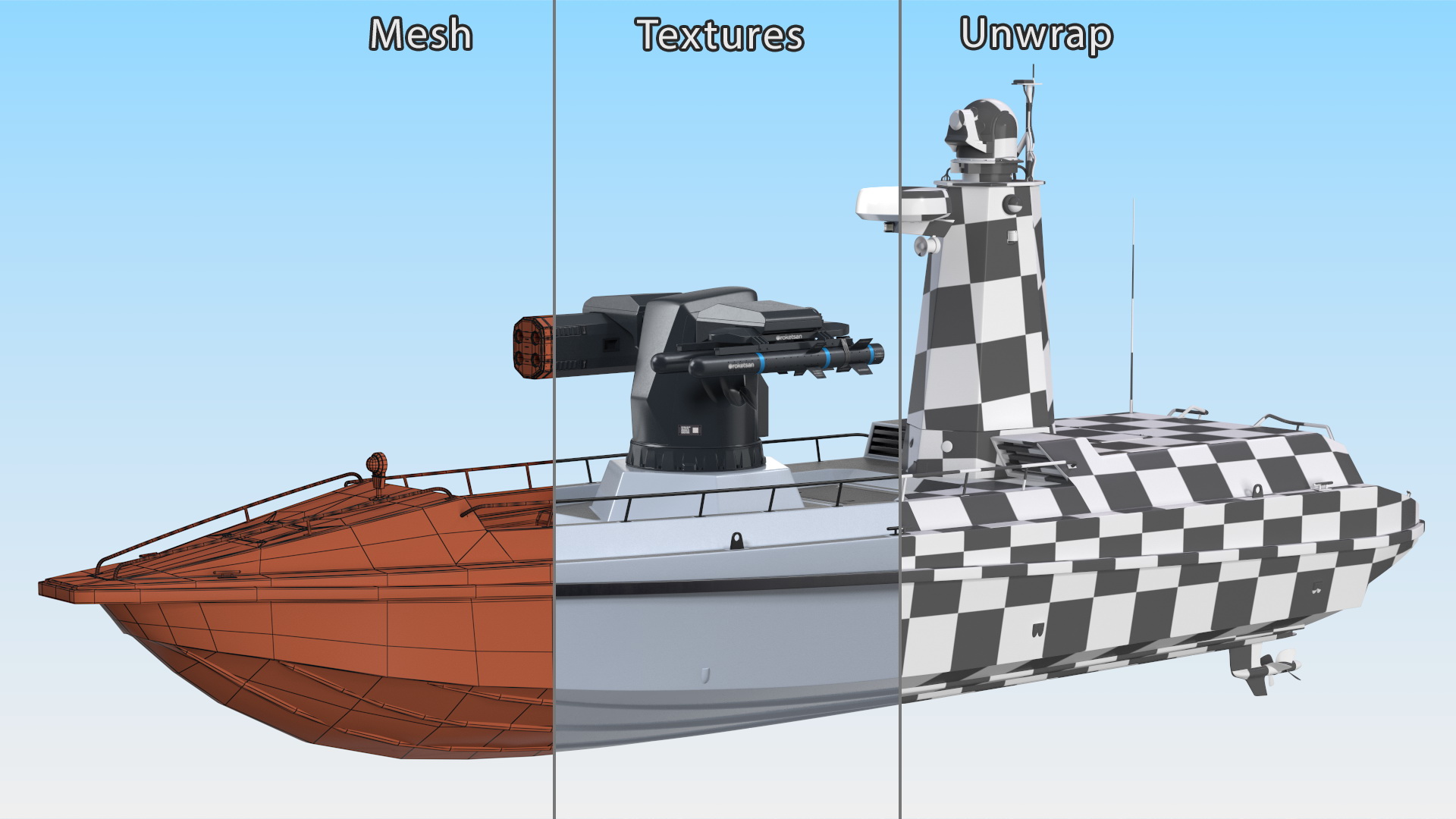 ULAQ Unmanned Patrol Vessel 3D
