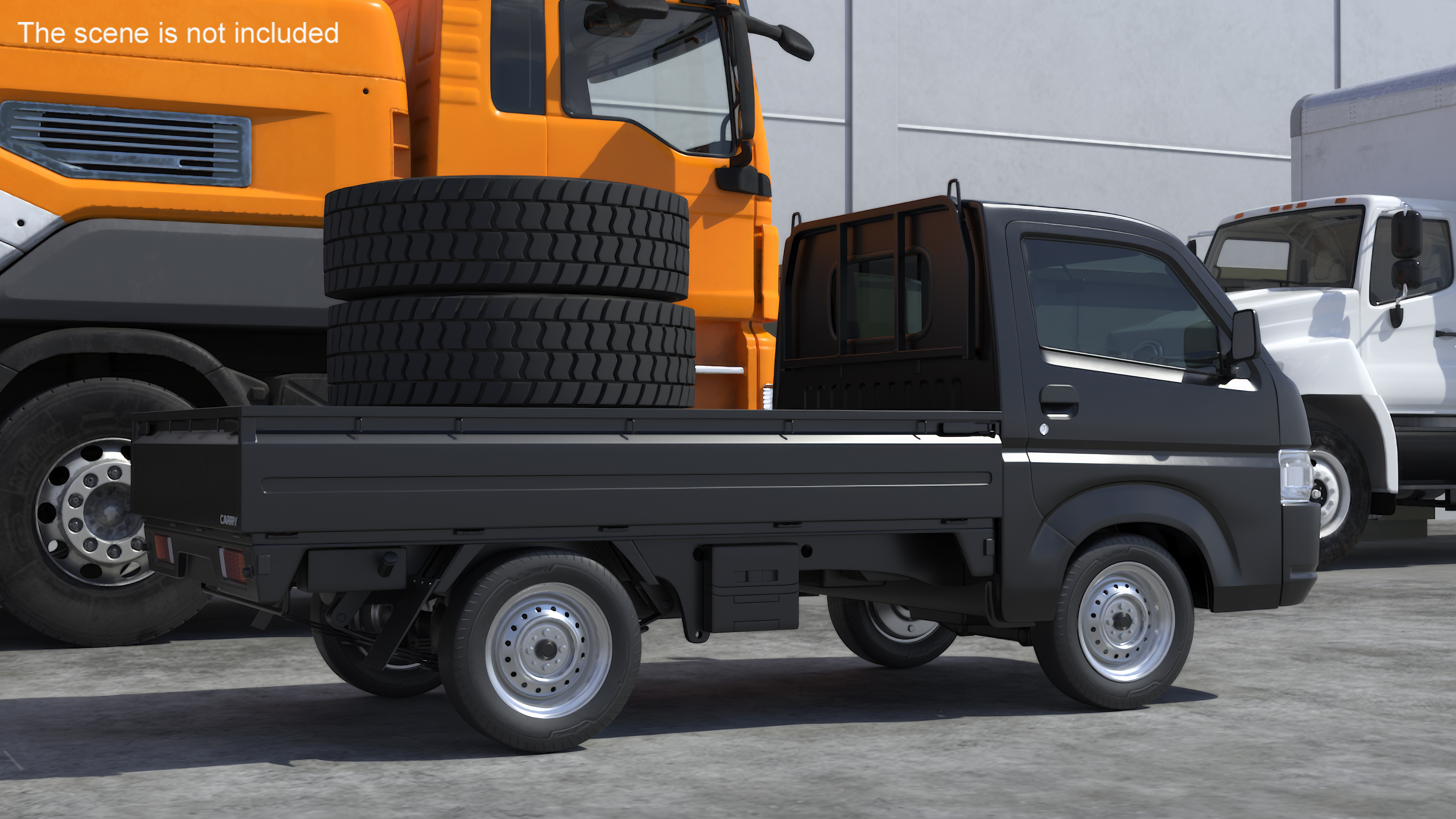Suzuki Carry Truck Black 3D model
