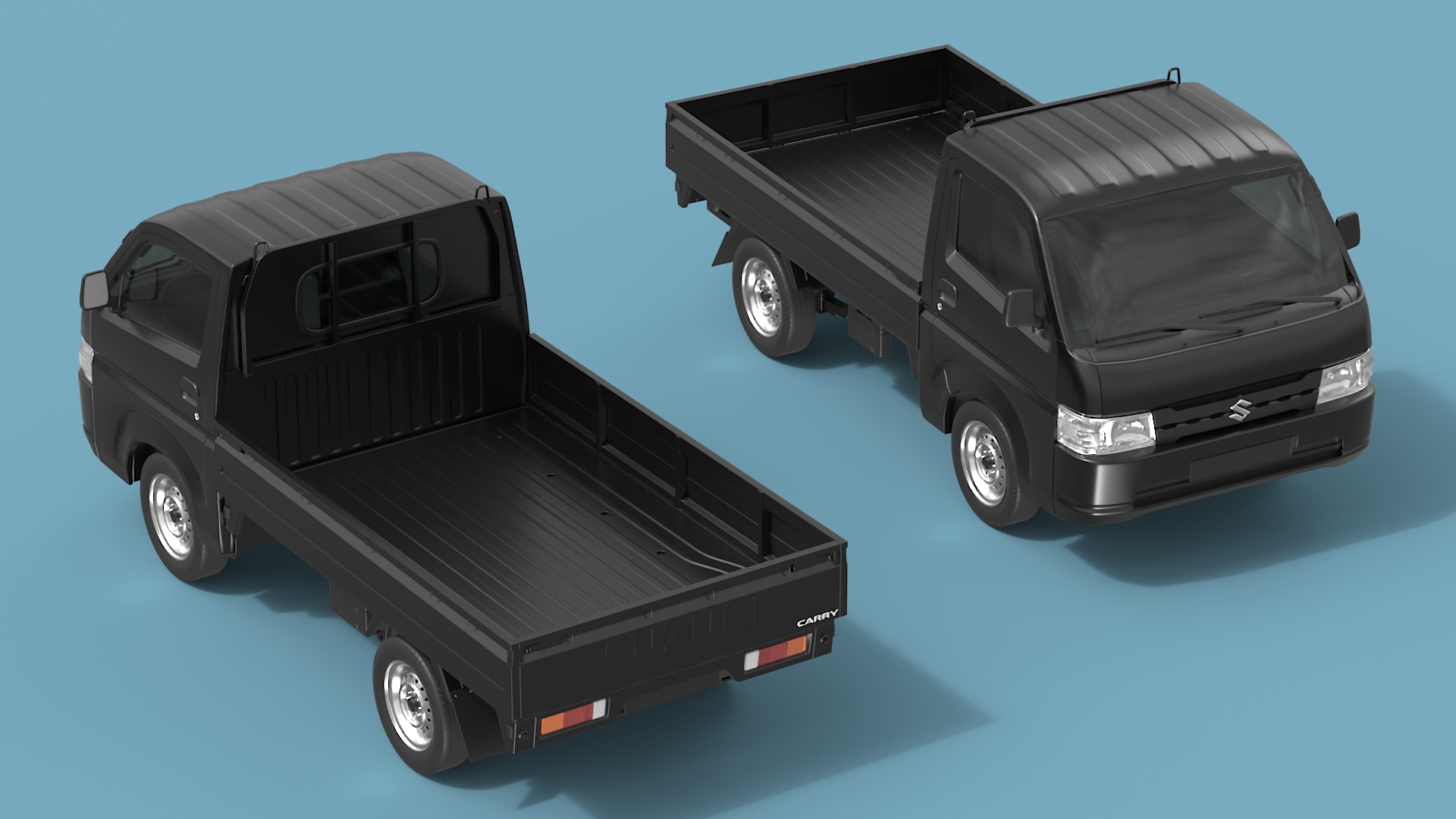 Suzuki Carry Truck Black 3D model