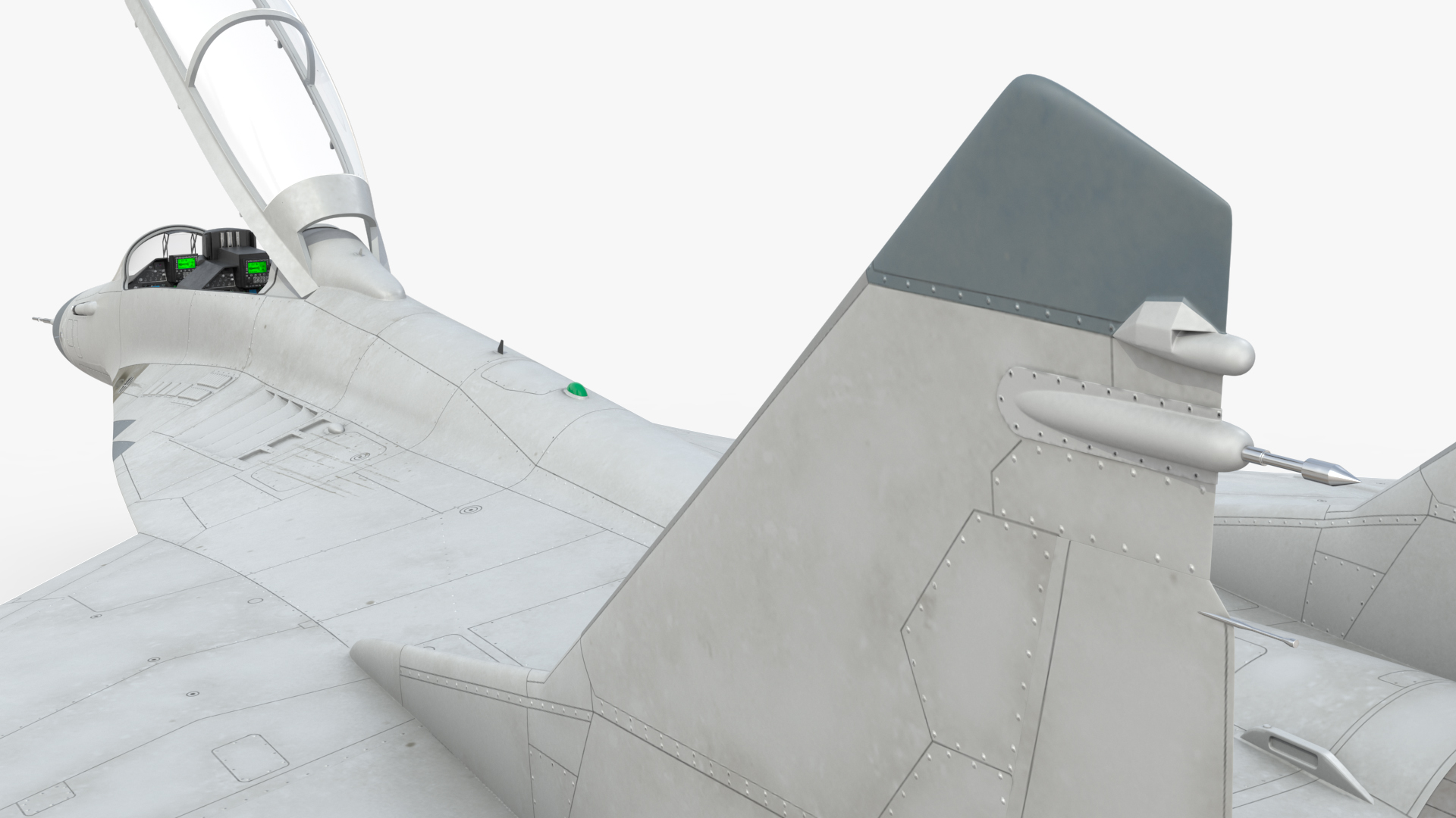 3D MiG 29 Tandem Aircraft with Armament Rigged model
