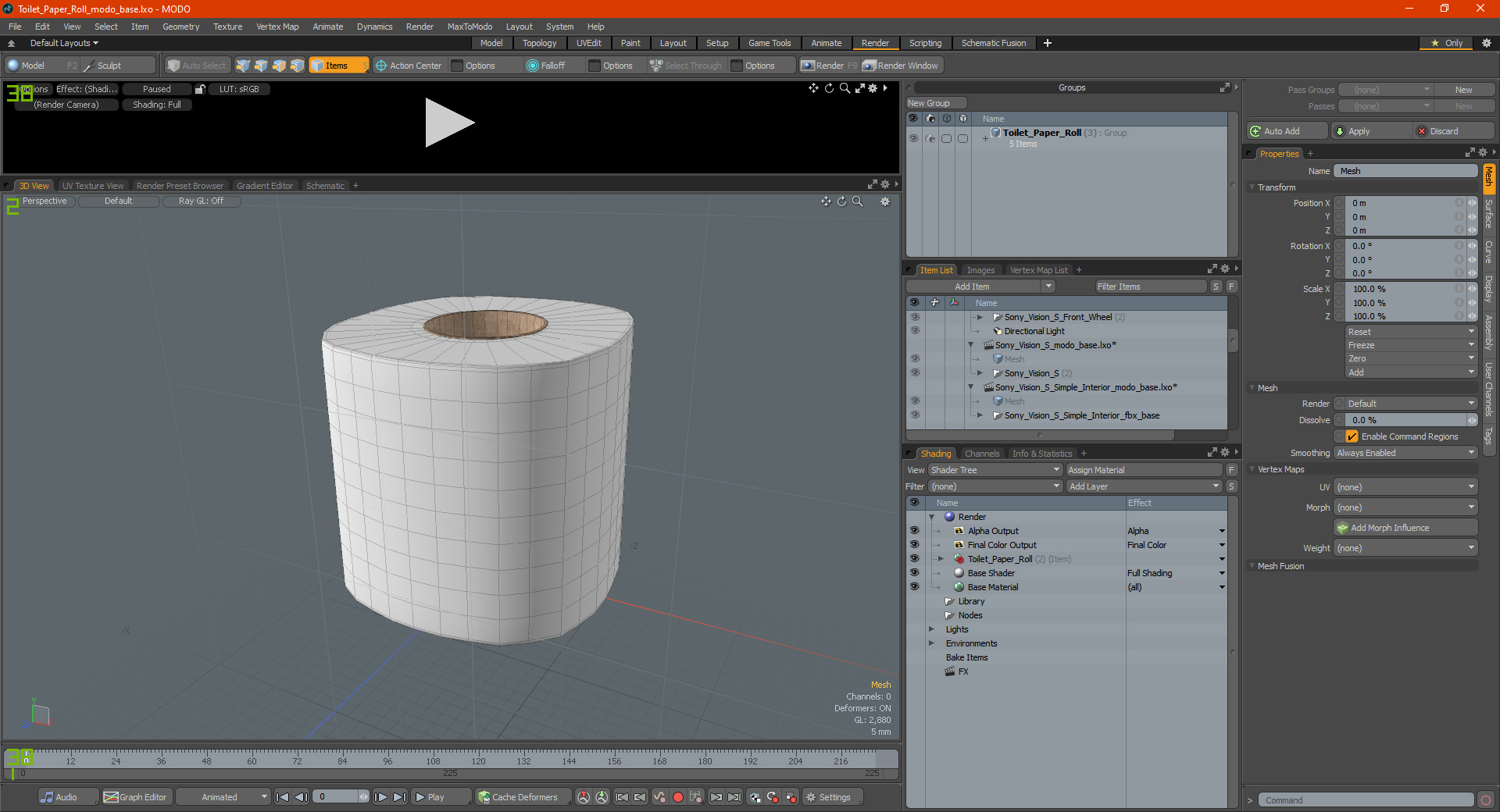 Toilet Paper Roll 3D
