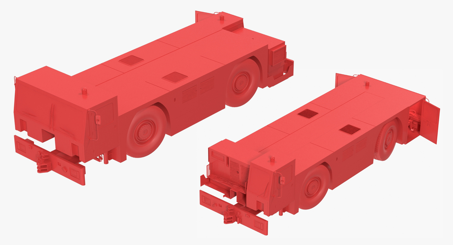 3D model Heavy Aircraft Tractor Douglas DC12 44 Rigged